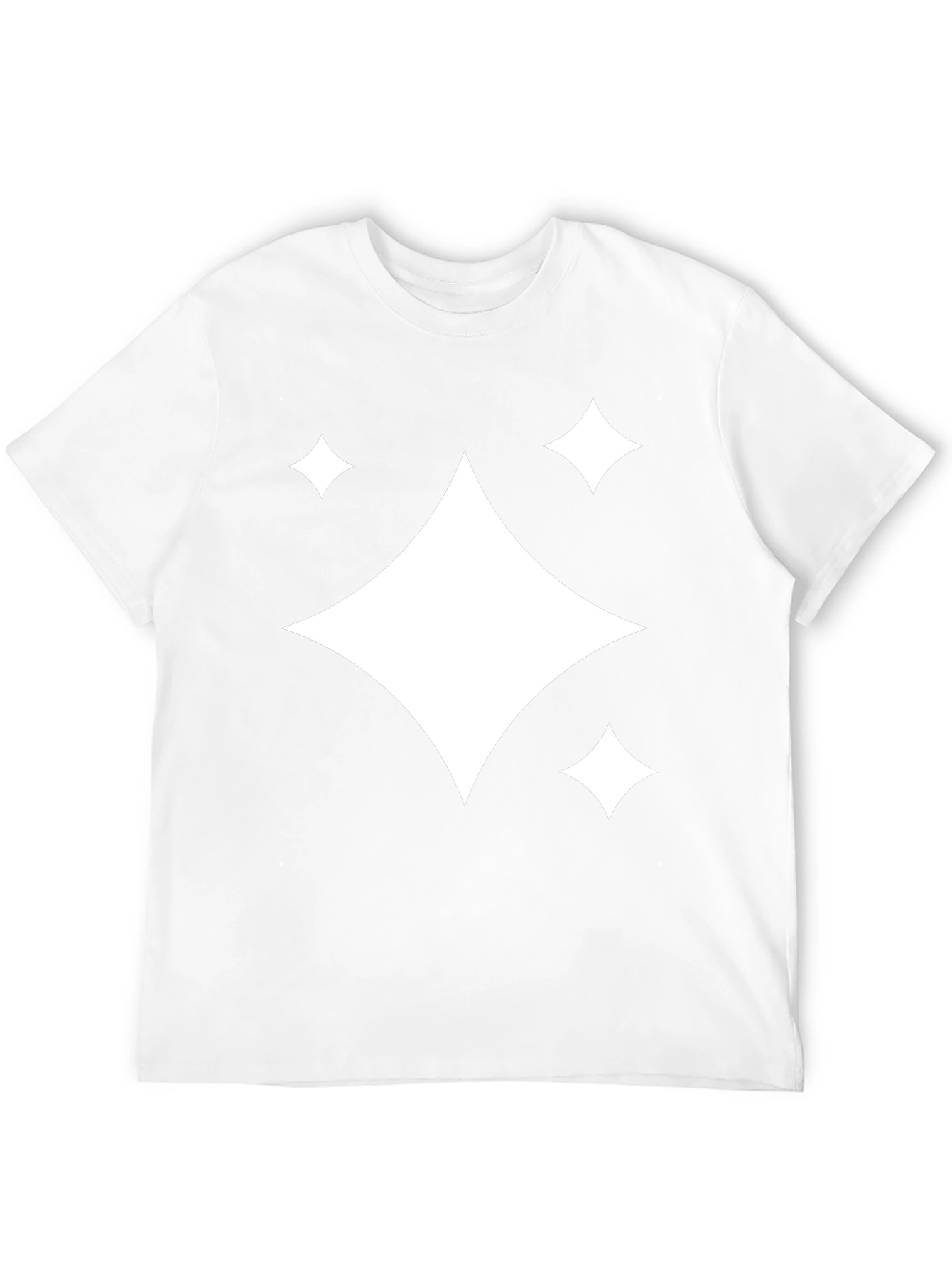 Black T-Shirt with Diamond Sparkle Design