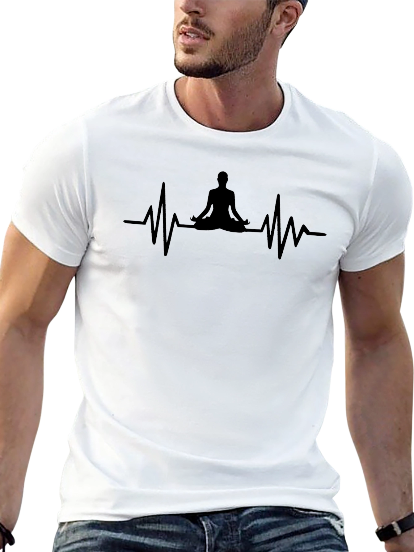 Yoga Heartbeat Tee - Zen Lifestyle Shirt
