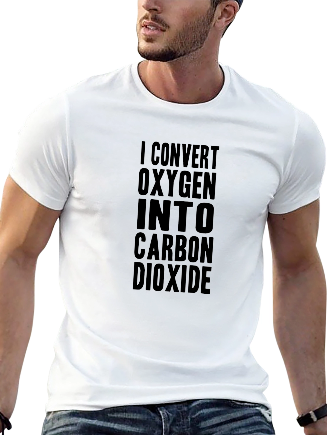 I Convert Oxygen to Carbon Dioxide Black T-Shirt