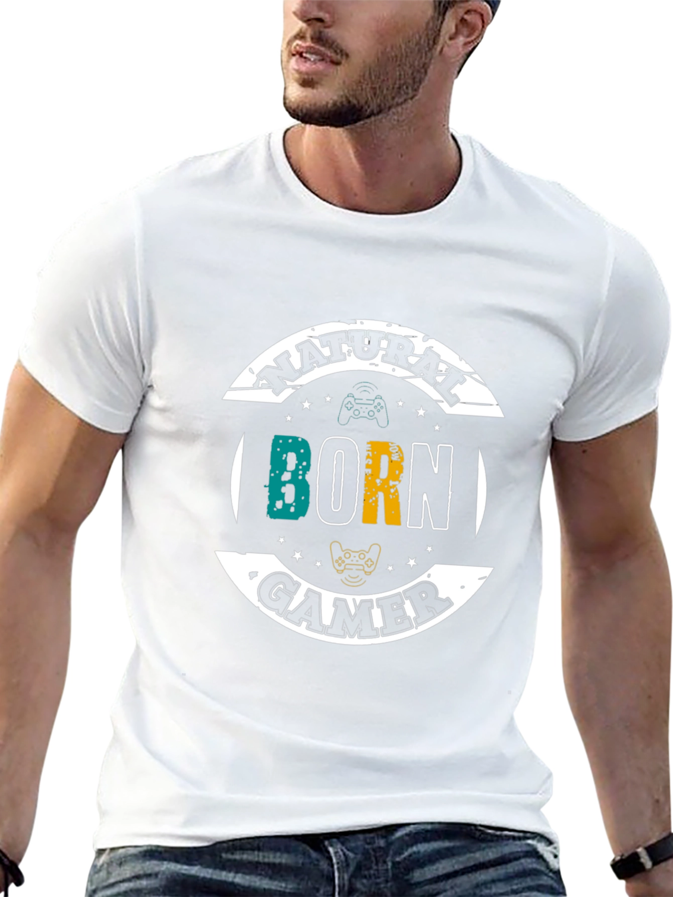 Natural Born Gamer T-Shirt - Black Cotton Tee