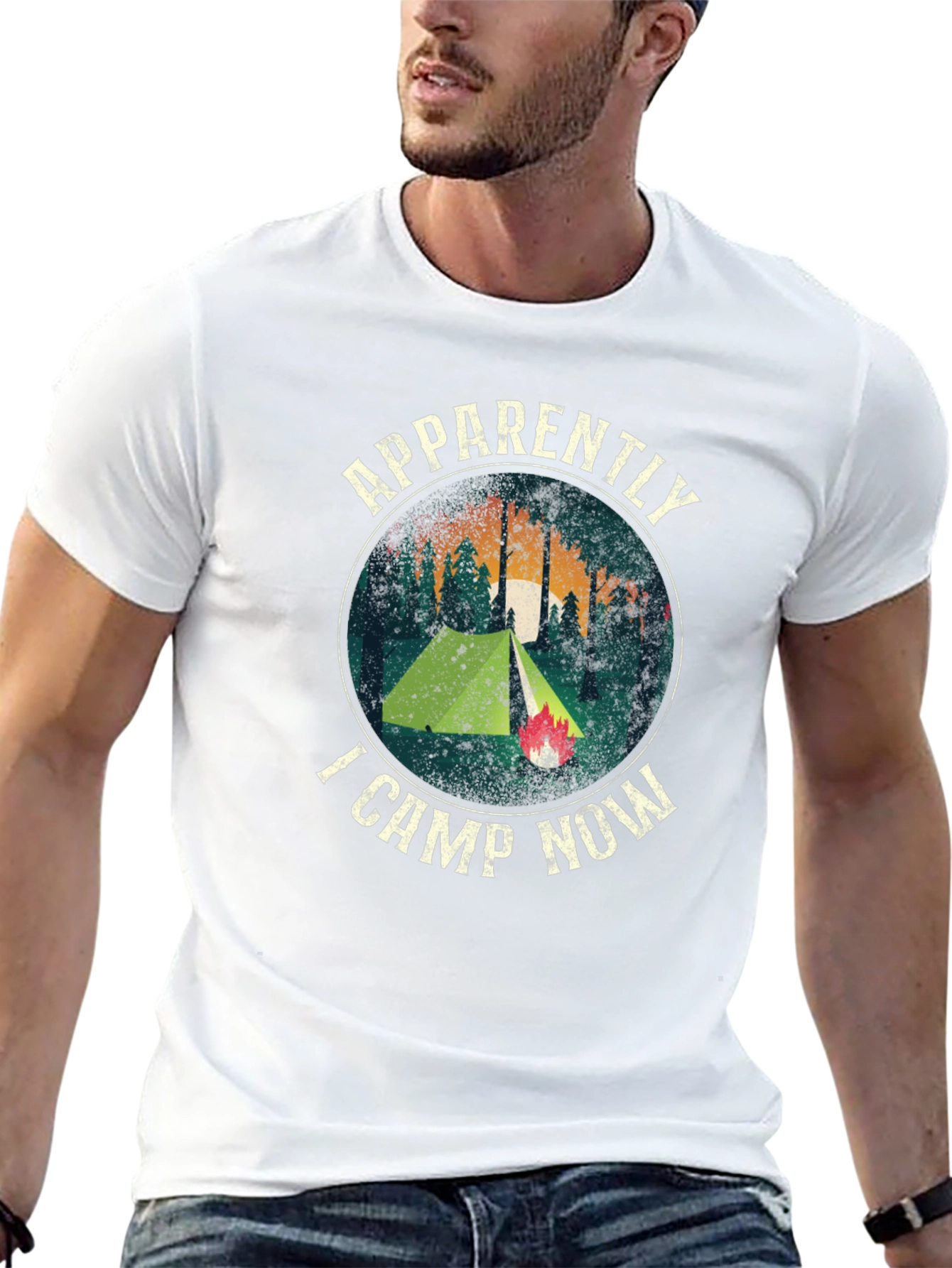 Apparently I Camp Now Graphic T-Shirt