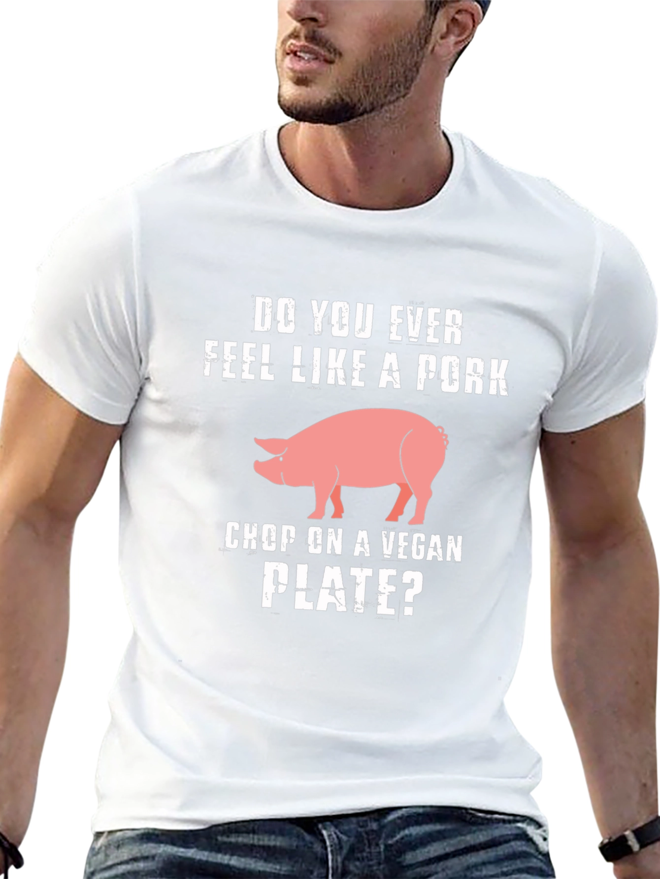 Pork Chop on a Vegan Plate T-Shirt