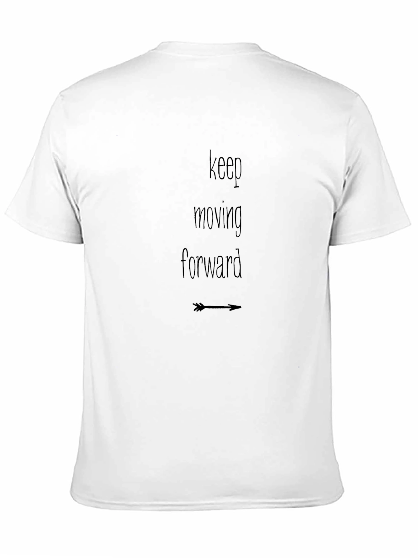 Keep Moving Forward Black Graphic Tee
