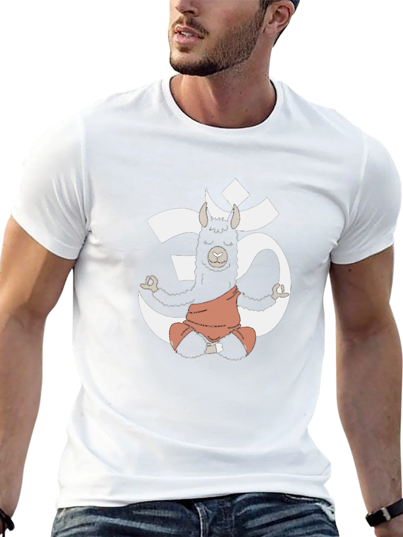 Yoga Llama Graphic Tee - Zen Animal Shirt