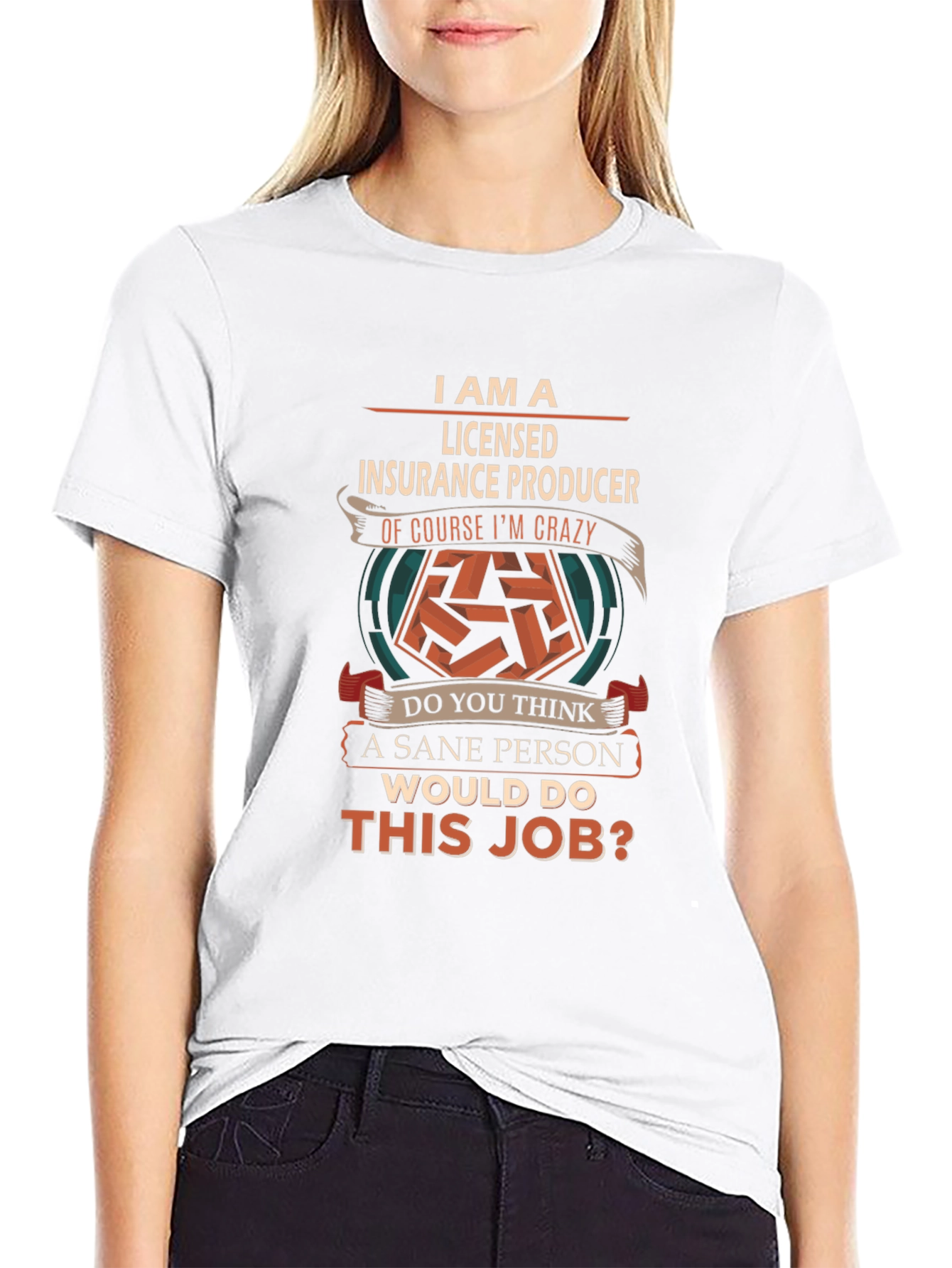 Licensed Insurance Producer T-Shirt - Crazy Job Tee