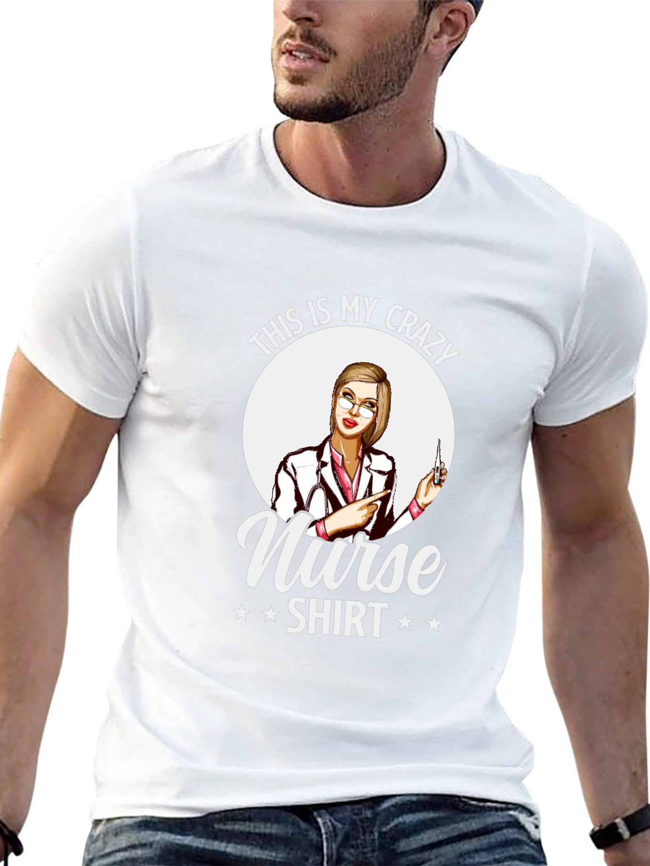 Crazy Nurse Shirt - Novelty Graphic Tee
