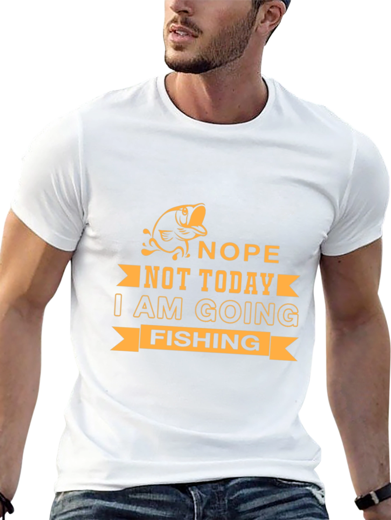 Nope Not Today Fishing Graphic Tee