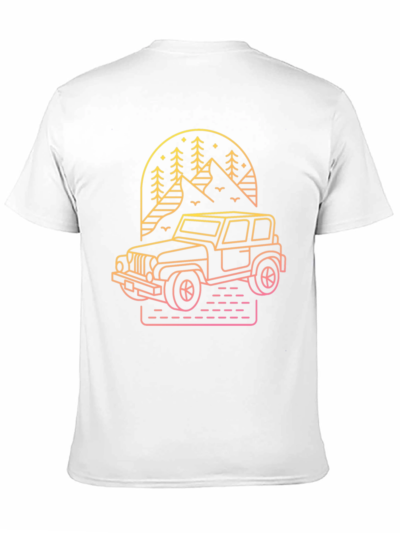 Off-Road Adventure Tee - Mountain Jeep Graphic