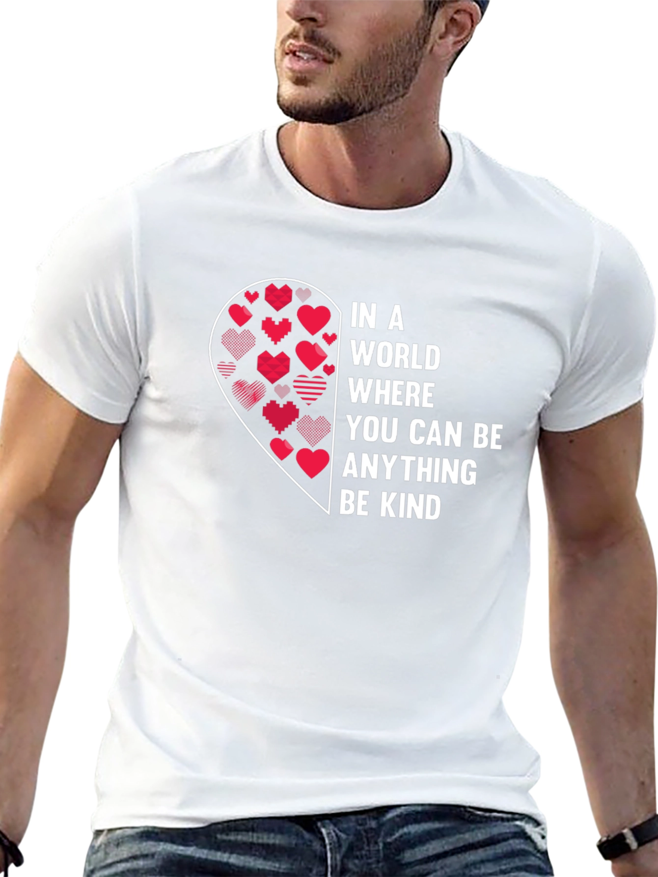 Be Kind Heart Graphic T-Shirt