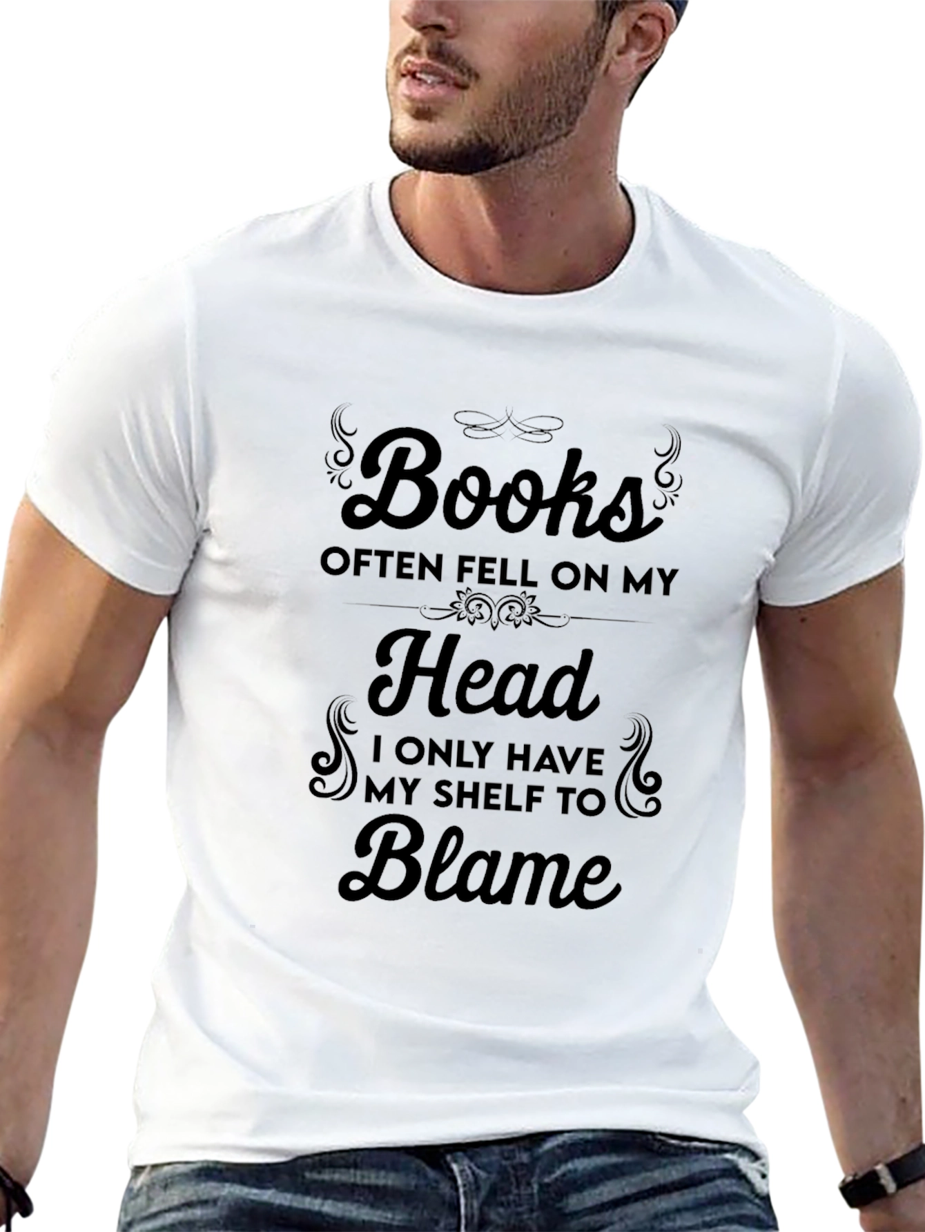 Humorous Books Often Fell Graphic T-Shirt