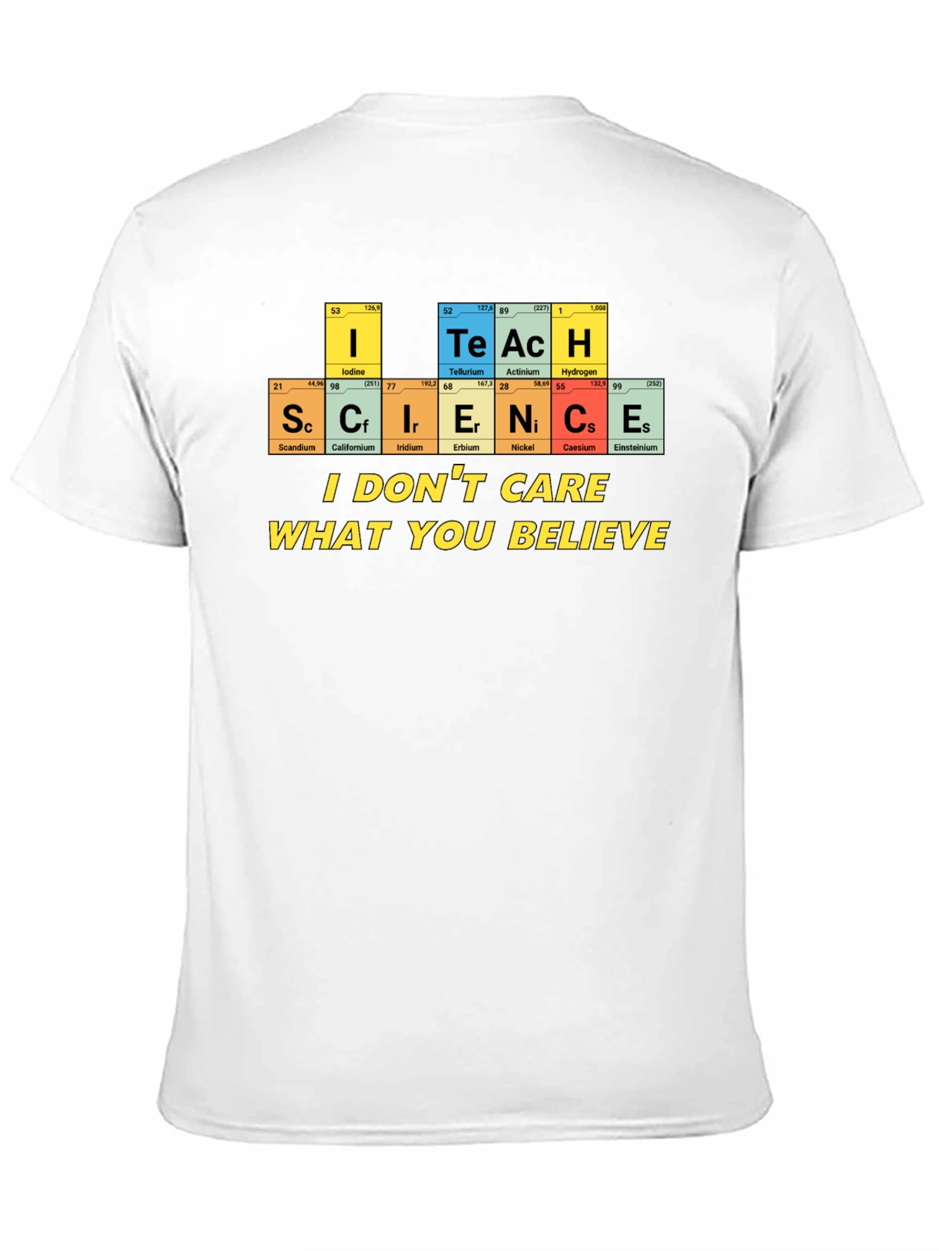 Science Teacher T-Shirt - Periodic Table Design
