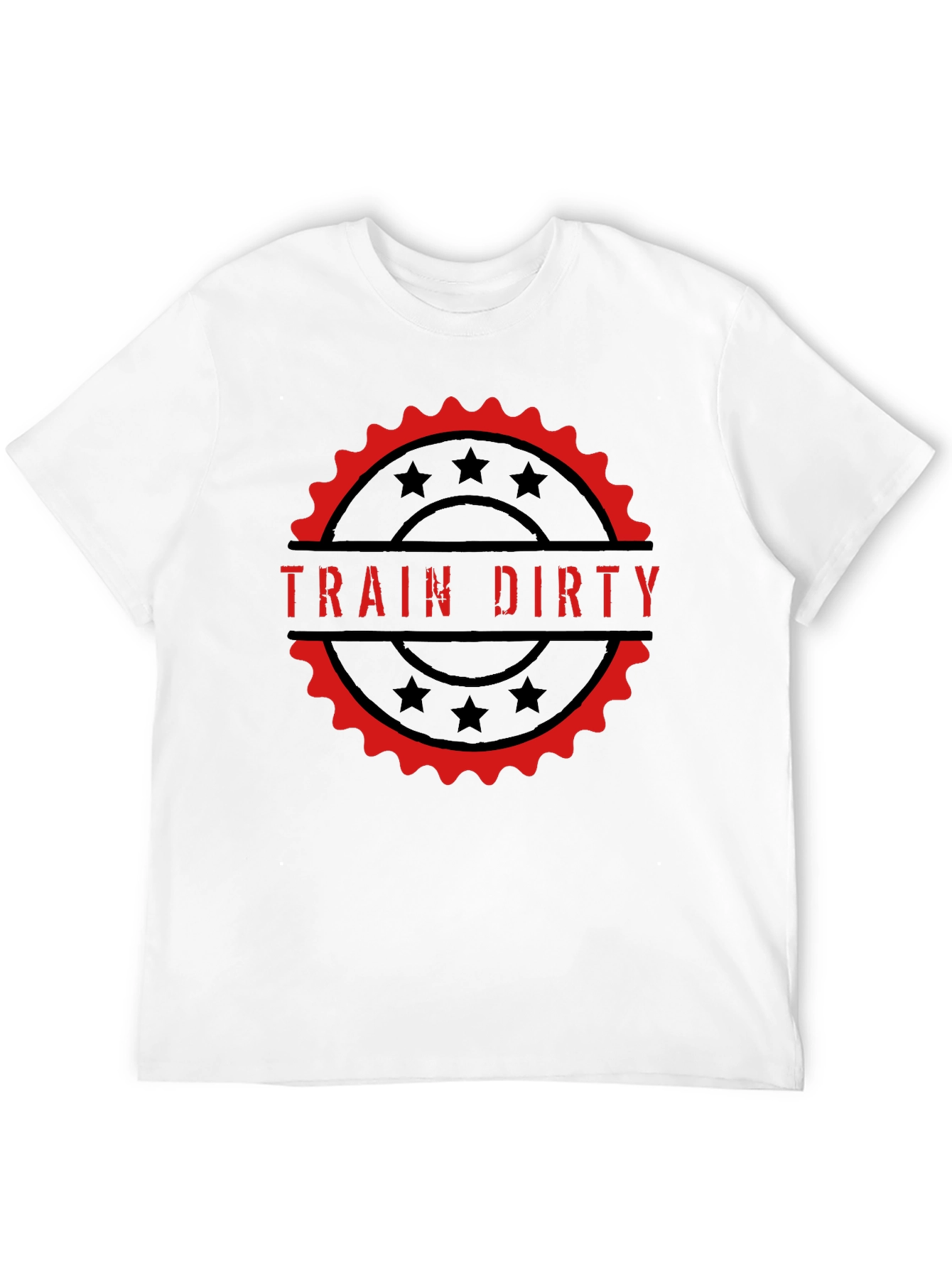 Train Dirty Graphic Tee - Black Cotton T-Shirt