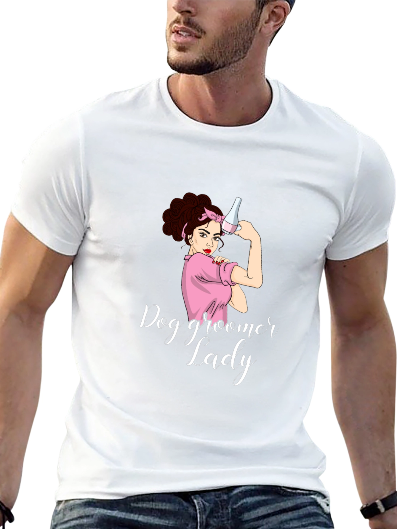 Dog Groomer Lady T-Shirt - Funny Pet Salon Apparel