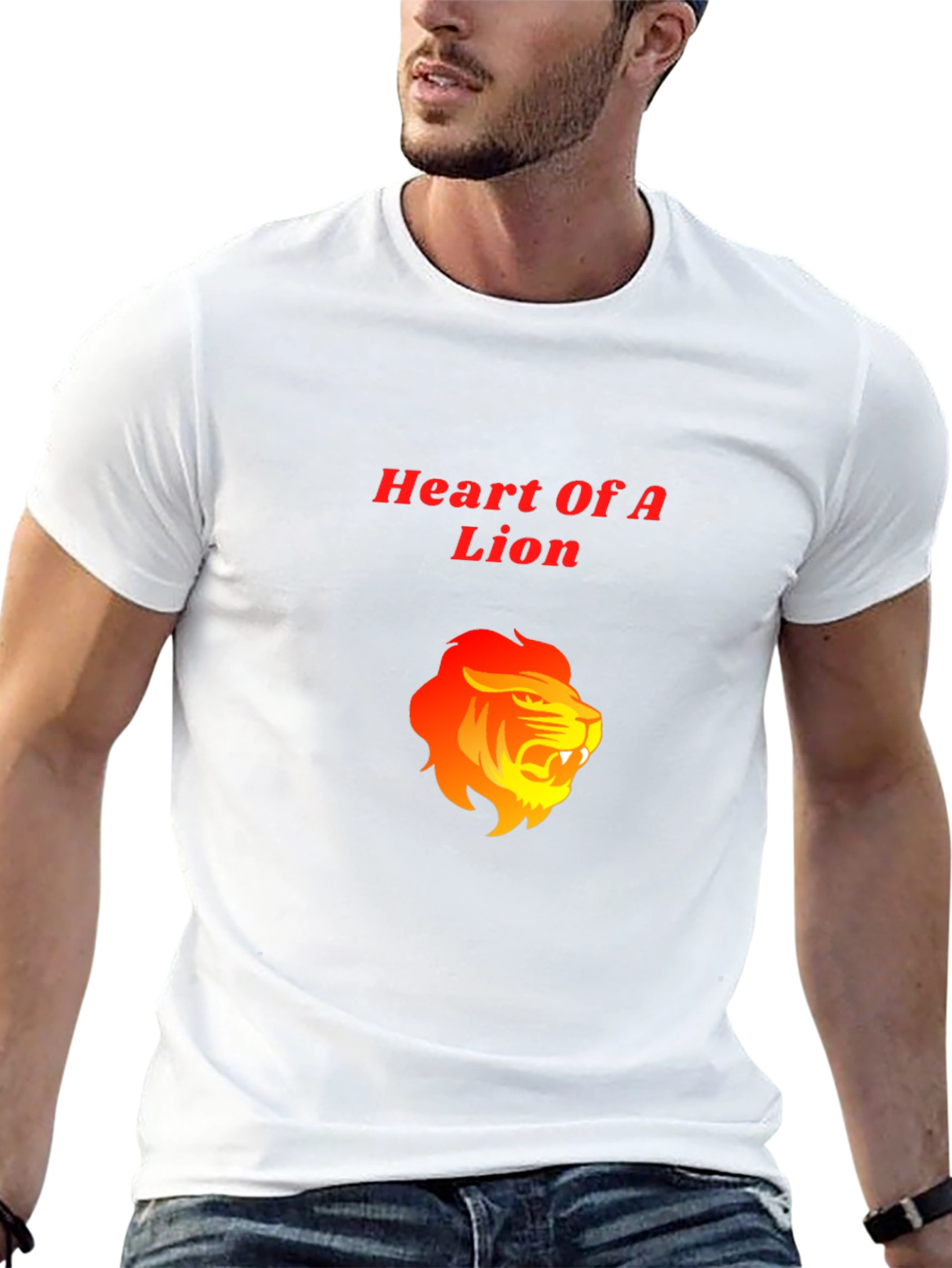 Heart of a Lion Graphic Tee - Black T-Shirt