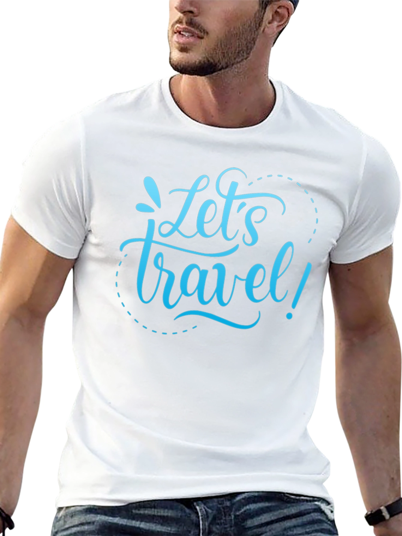 Lets Travel Graphic T-Shirt - Stylish Adventure Tee