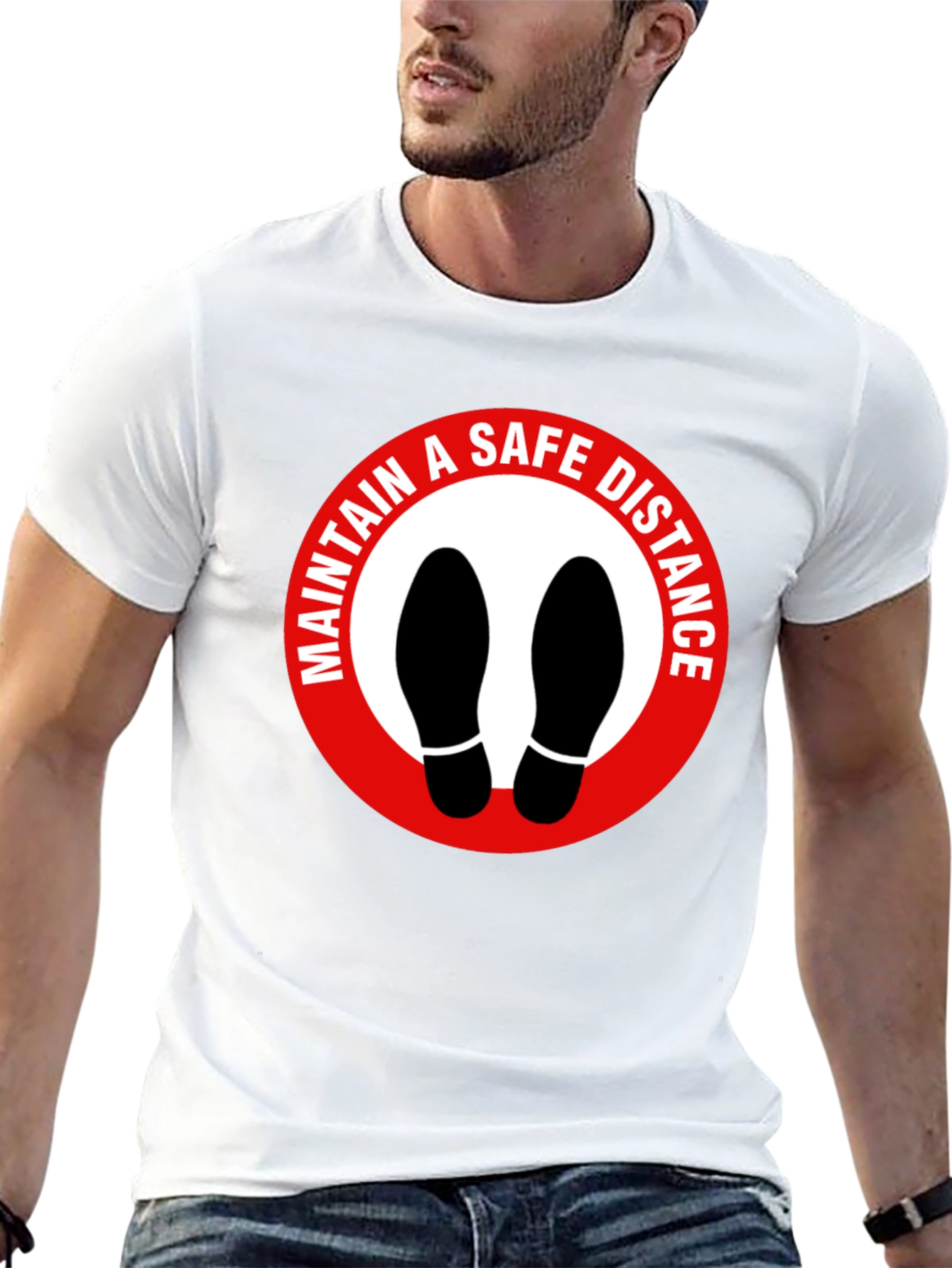 Maintain Safe Distance Graphic T-Shirt