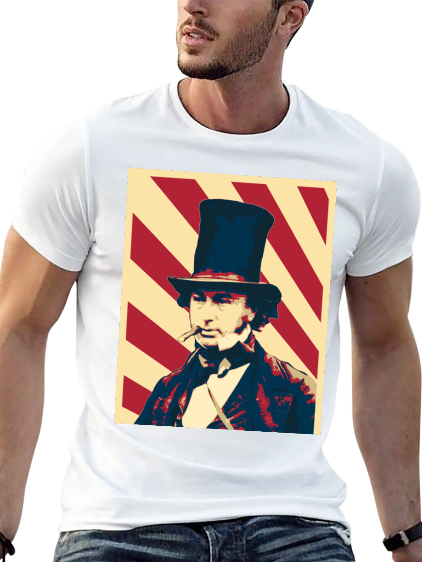 Dandy Gentleman Graphic Tee - Stylish Black T-Shirt