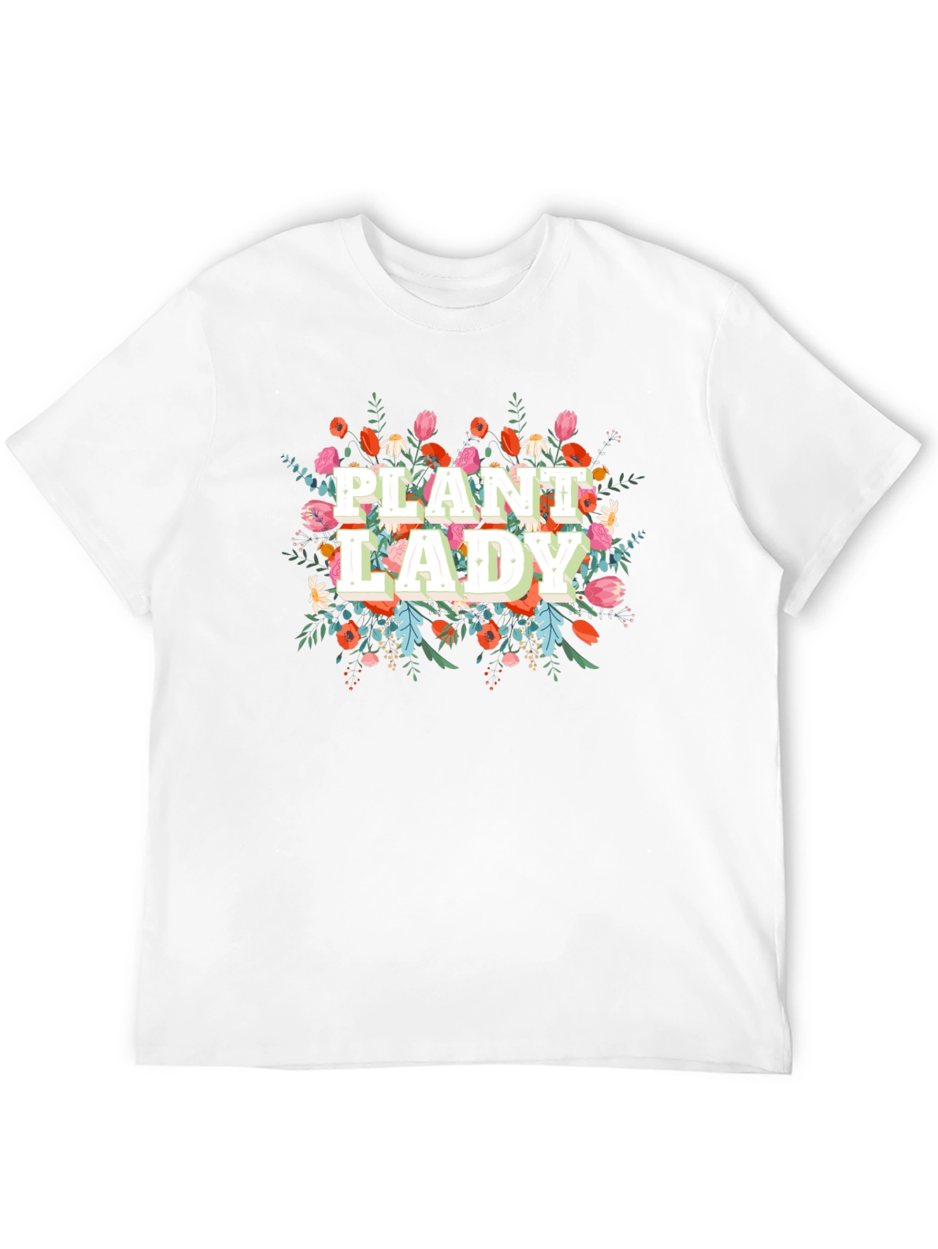 Plant Lady Graphic Tee - Floral Design