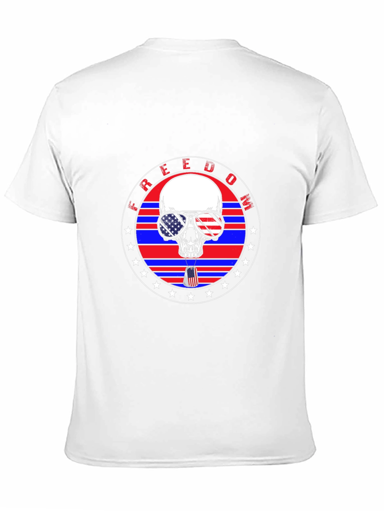 Freedom Skull Graphic T-Shirt