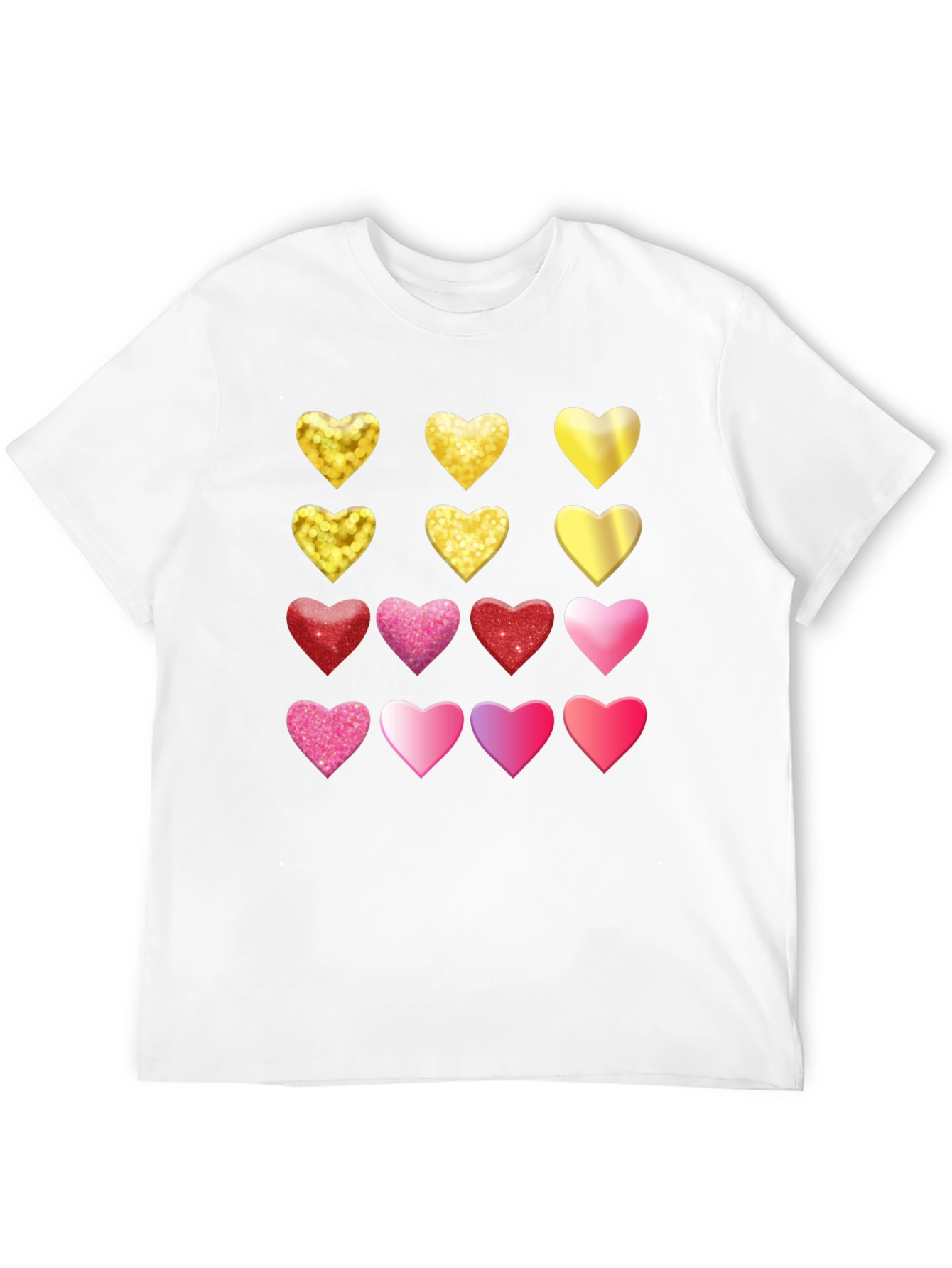 Heart Pattern Tee - Love & Sparkle Style
