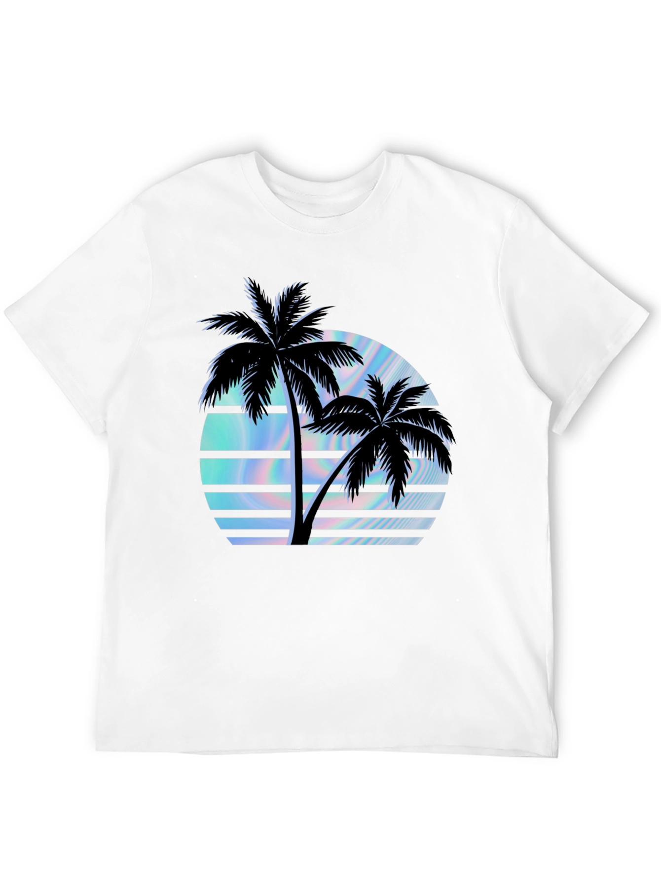 Retro Palm Tree Sunset Graphic T-Shirt
