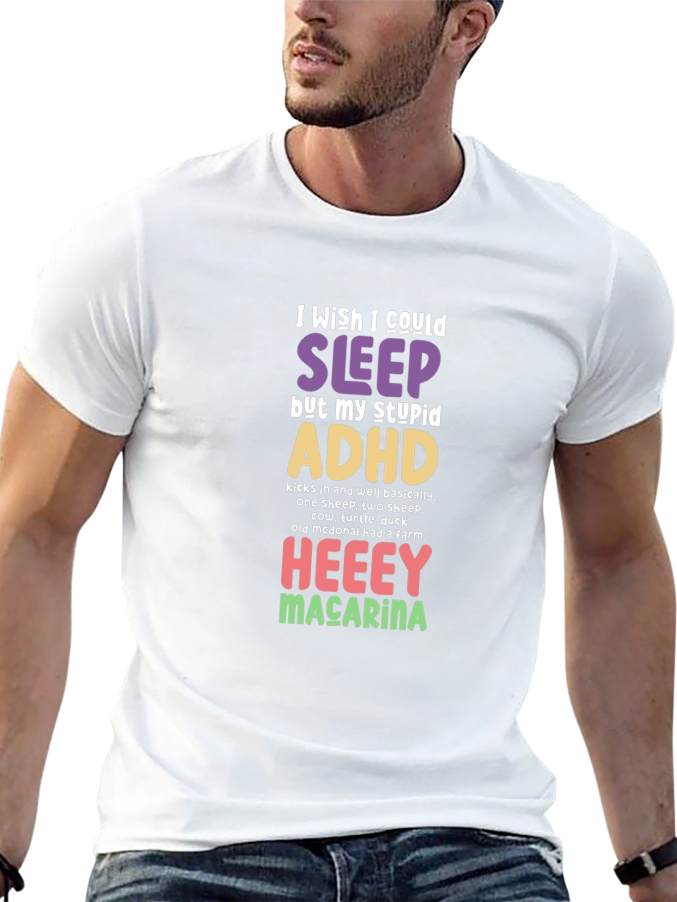 Funny ADHD Sleep Graphic T-Shirt