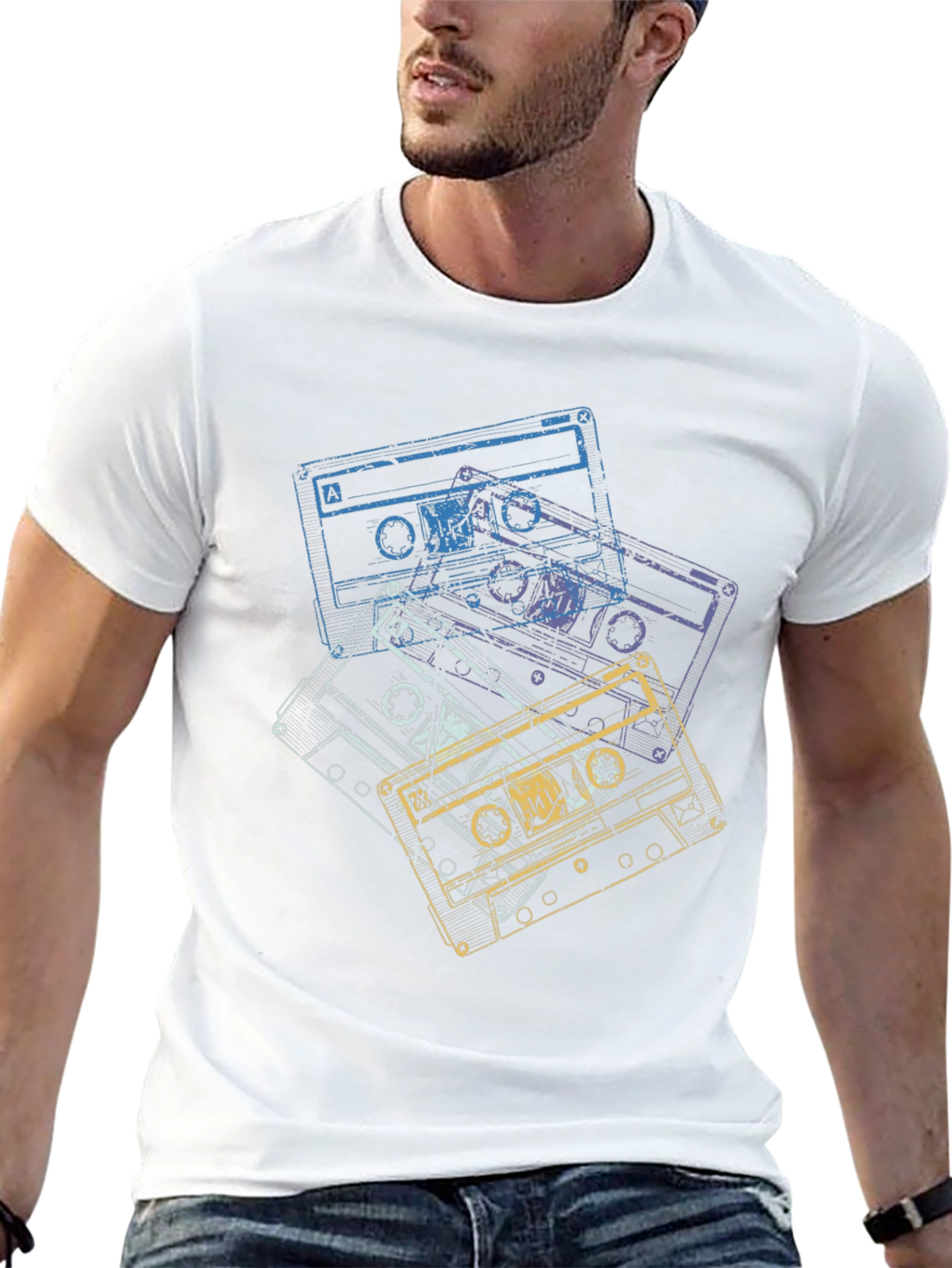 Retro Cassette Tape Graphic T-Shirt