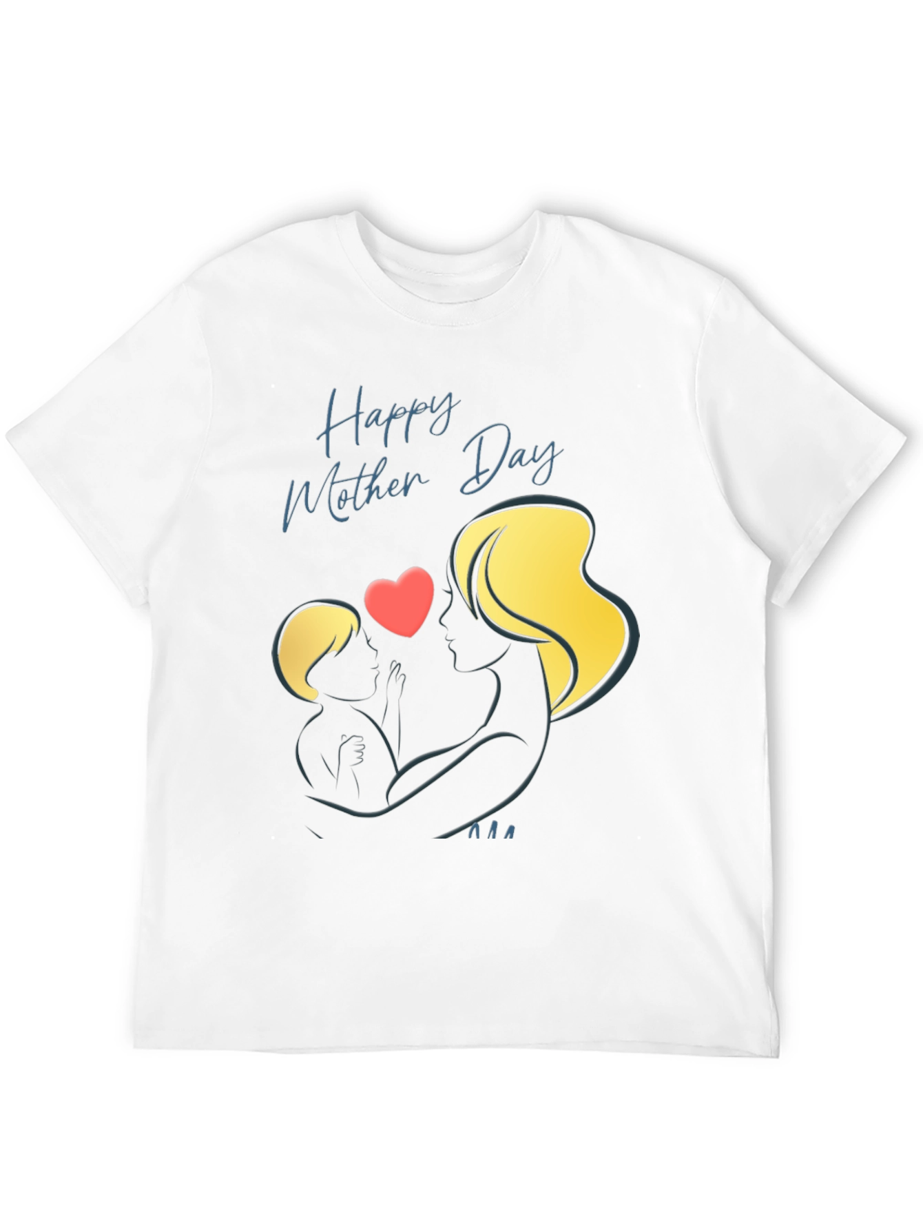 Mothers Day Black T-Shirt - Love and Family