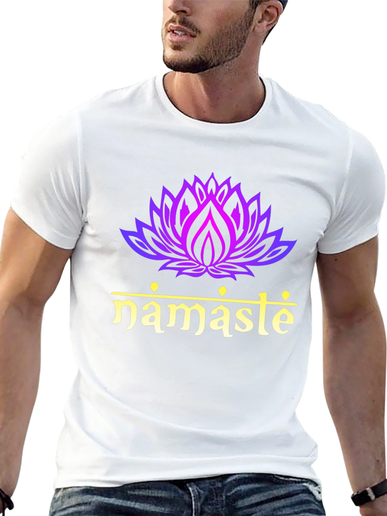 Namaste Lotus Flower T-Shirt - Spiritual Tee