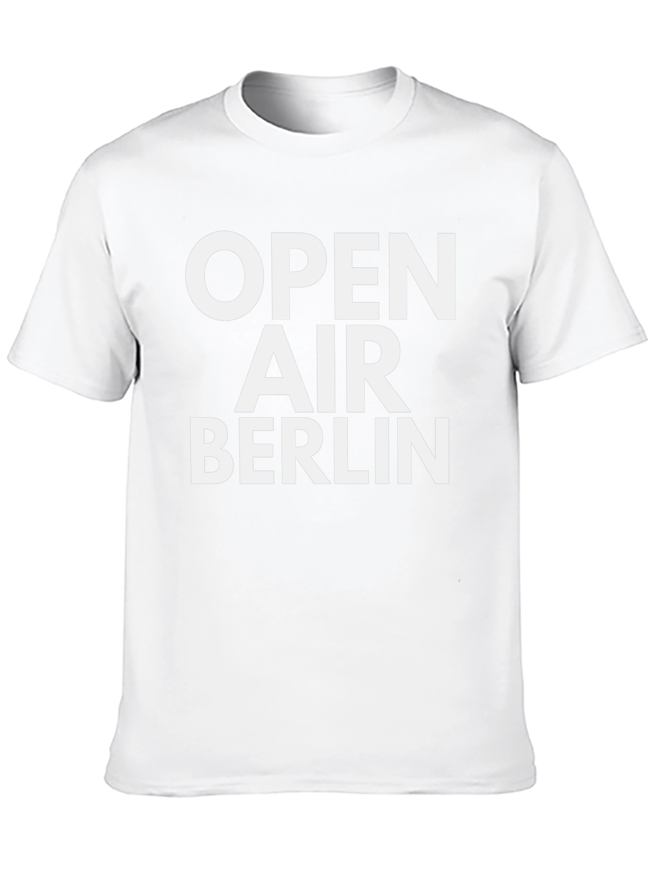 Open Air Berlin Graphic Tee - Black Cotton T-Shirt