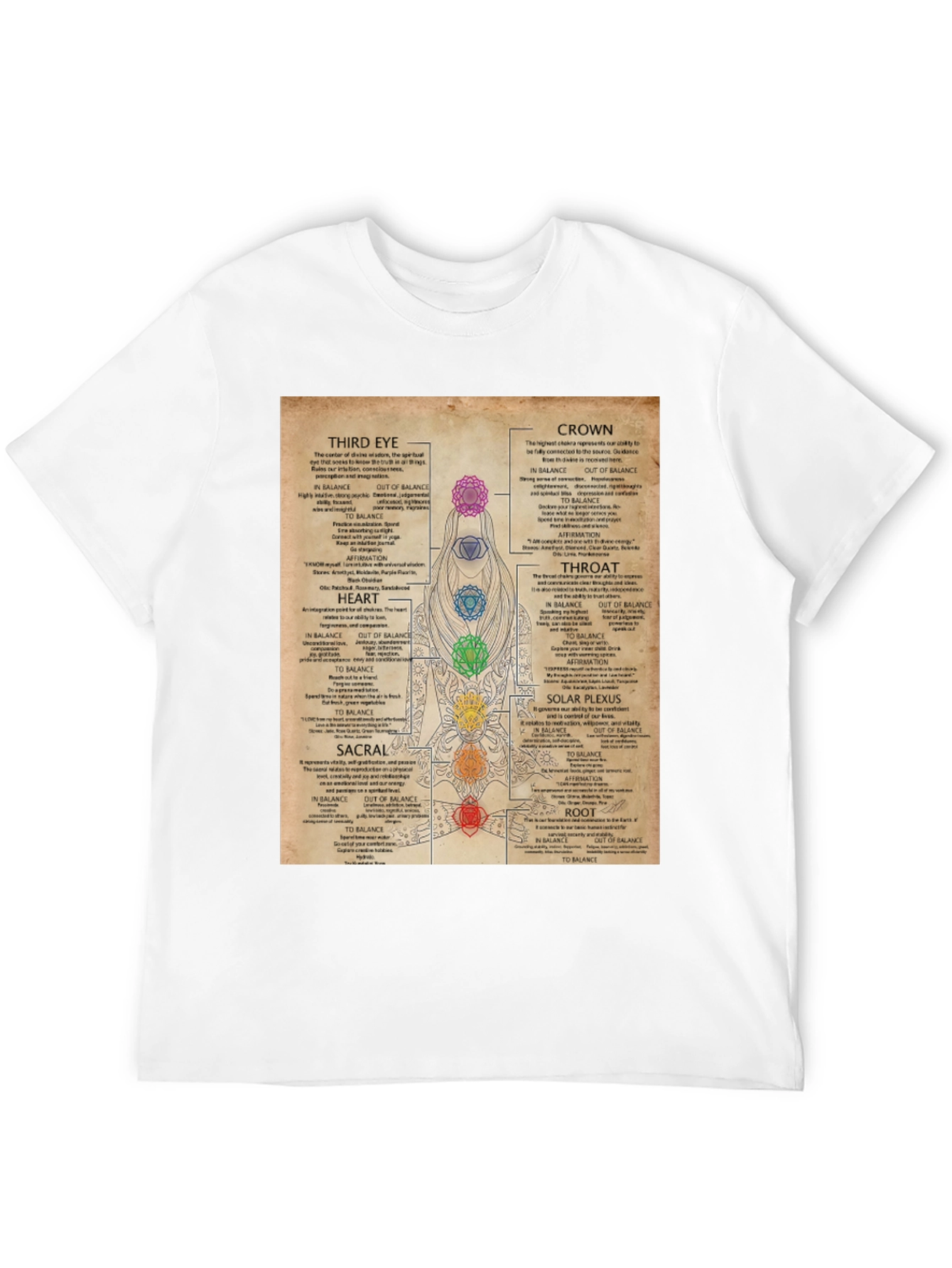 Chakra System T-Shirt | Spiritual Gift