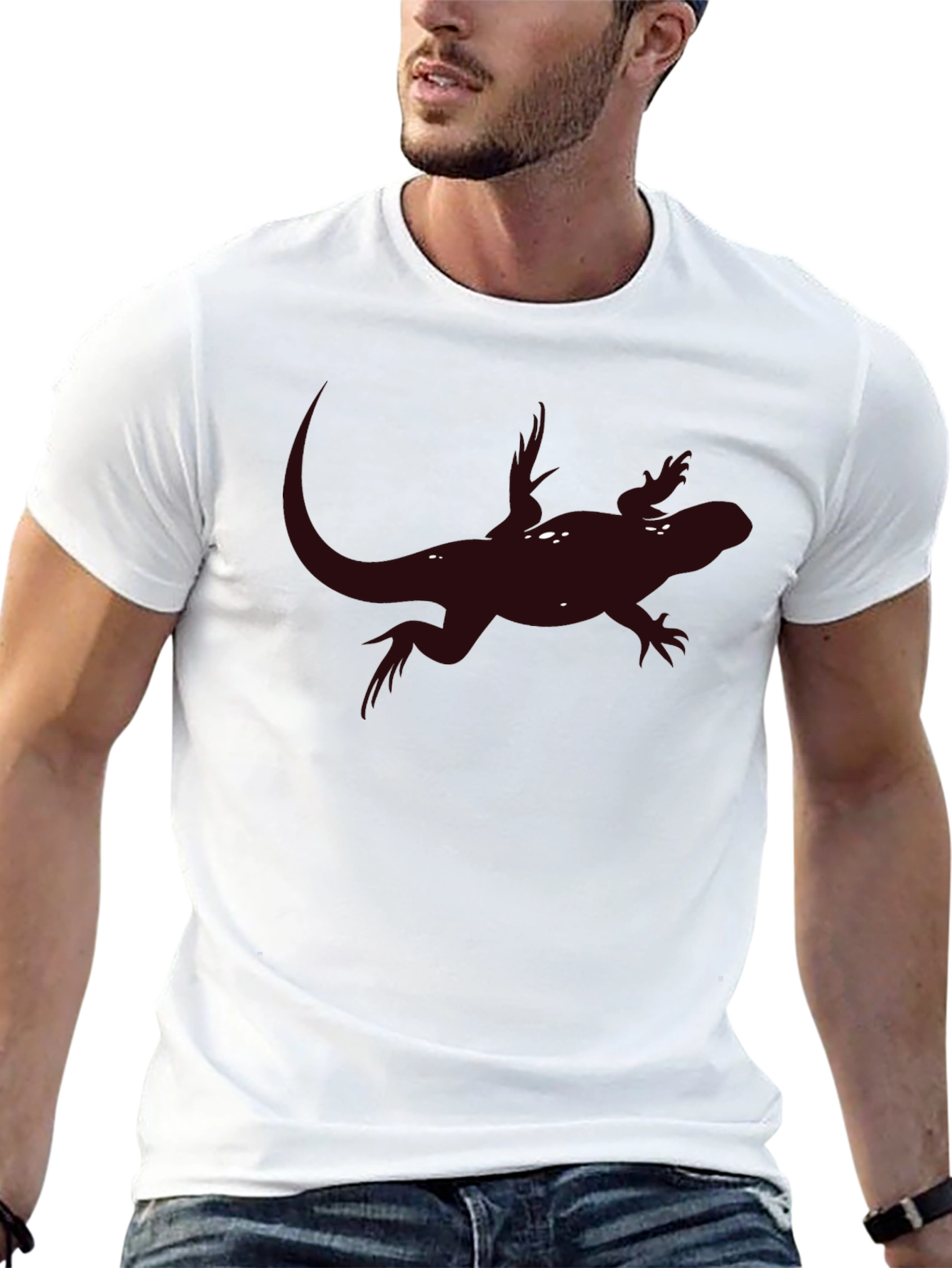 Lizard Graphic Tee - Modern Reptile Print T-Shirt
