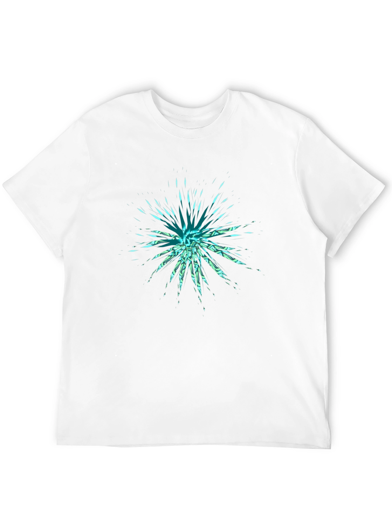 Abstract Burst Black T-Shirt