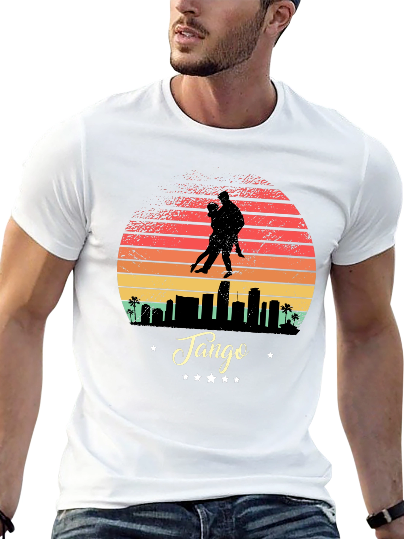 Tango City Sunset Tee - Stylish Graphic T-Shirt