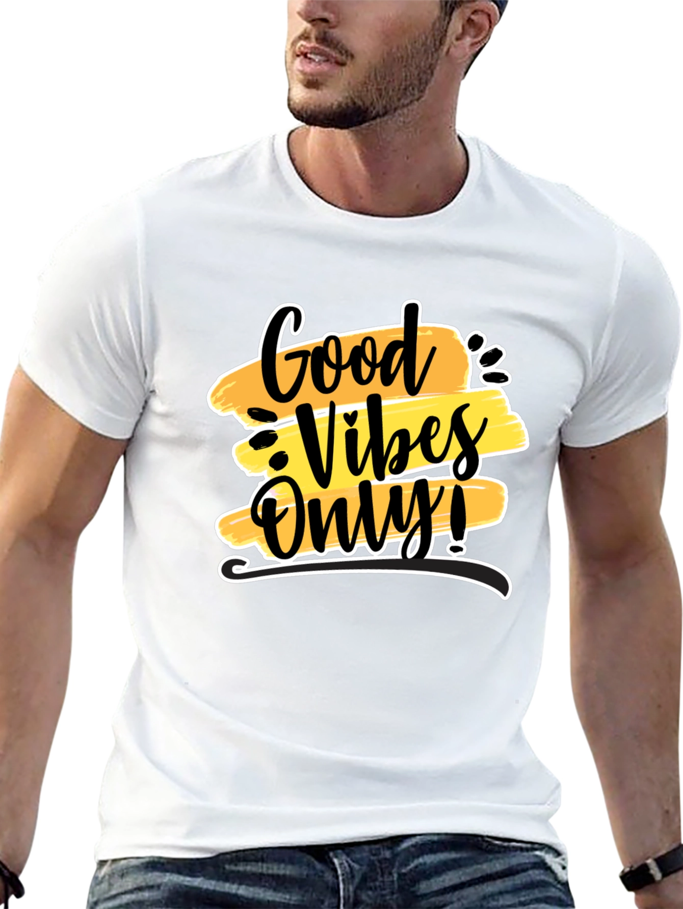 Good Vibes Only Black Graphic Tee