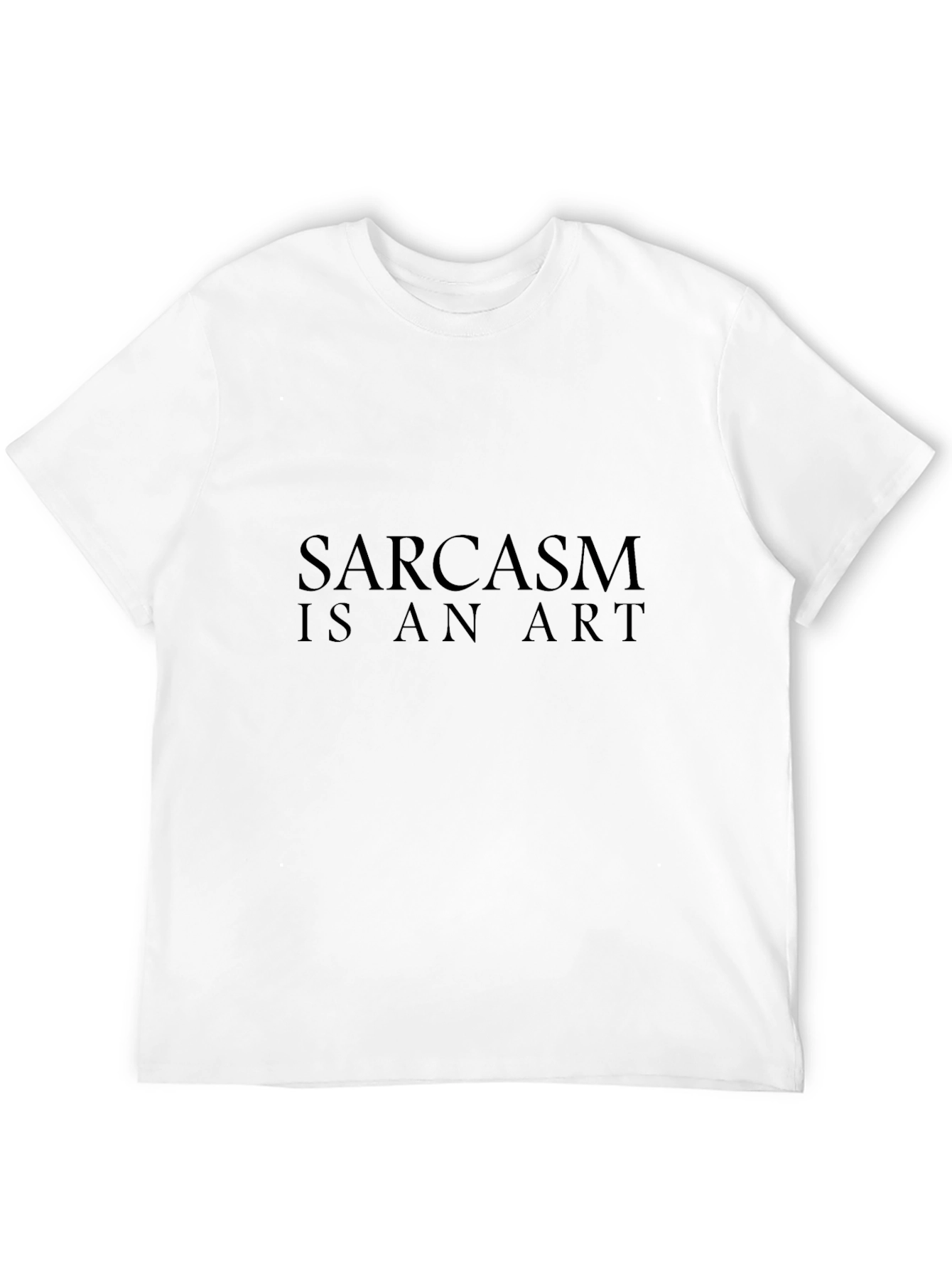 Sarcasm Is An Art Black Graphic Tee