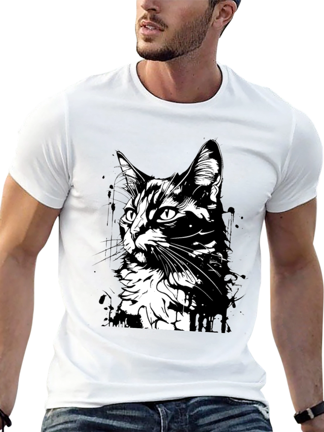 Black Cat Graphic T-Shirt - Unisex