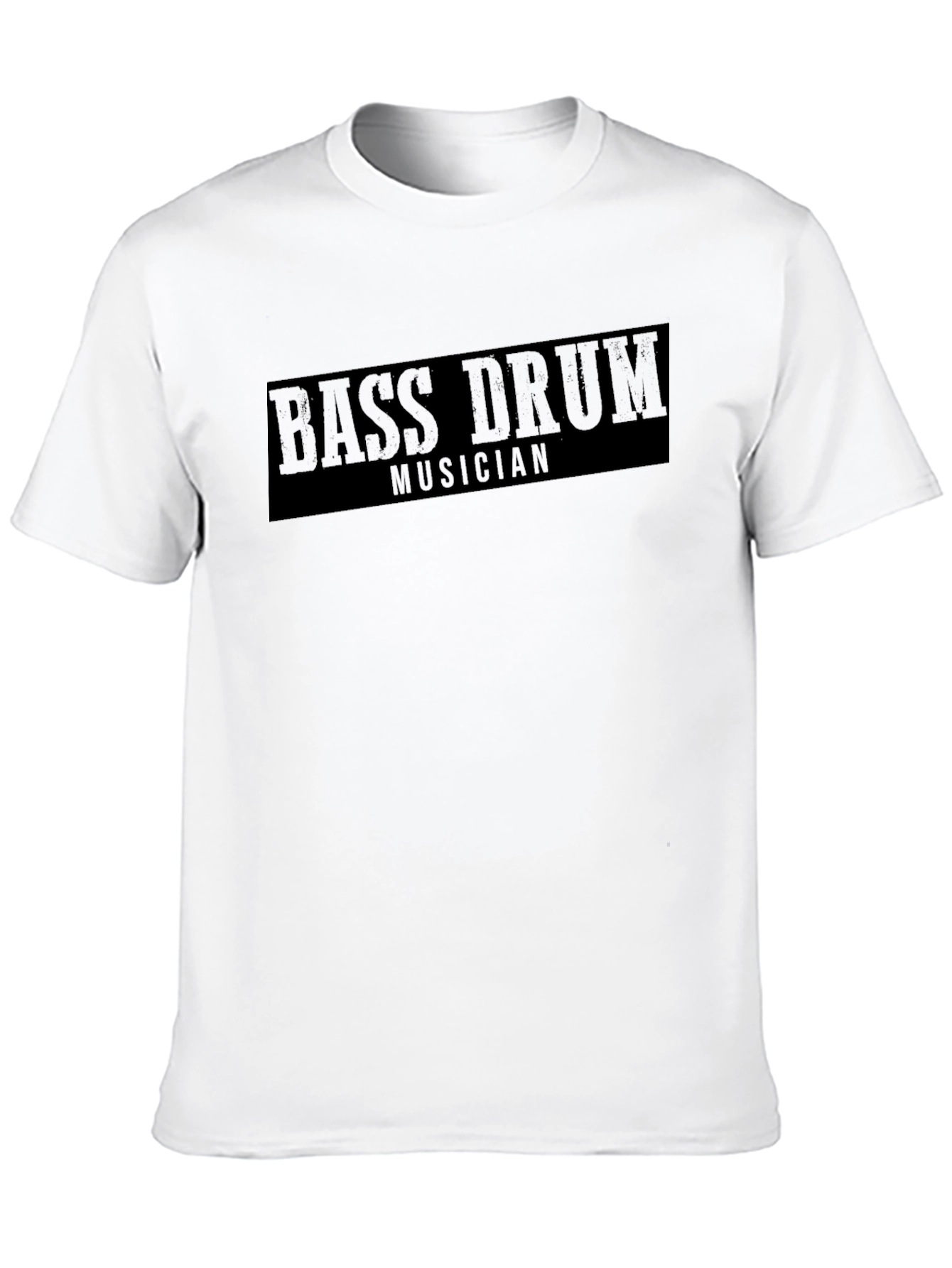 Bass Drum Musician Black T-Shirt