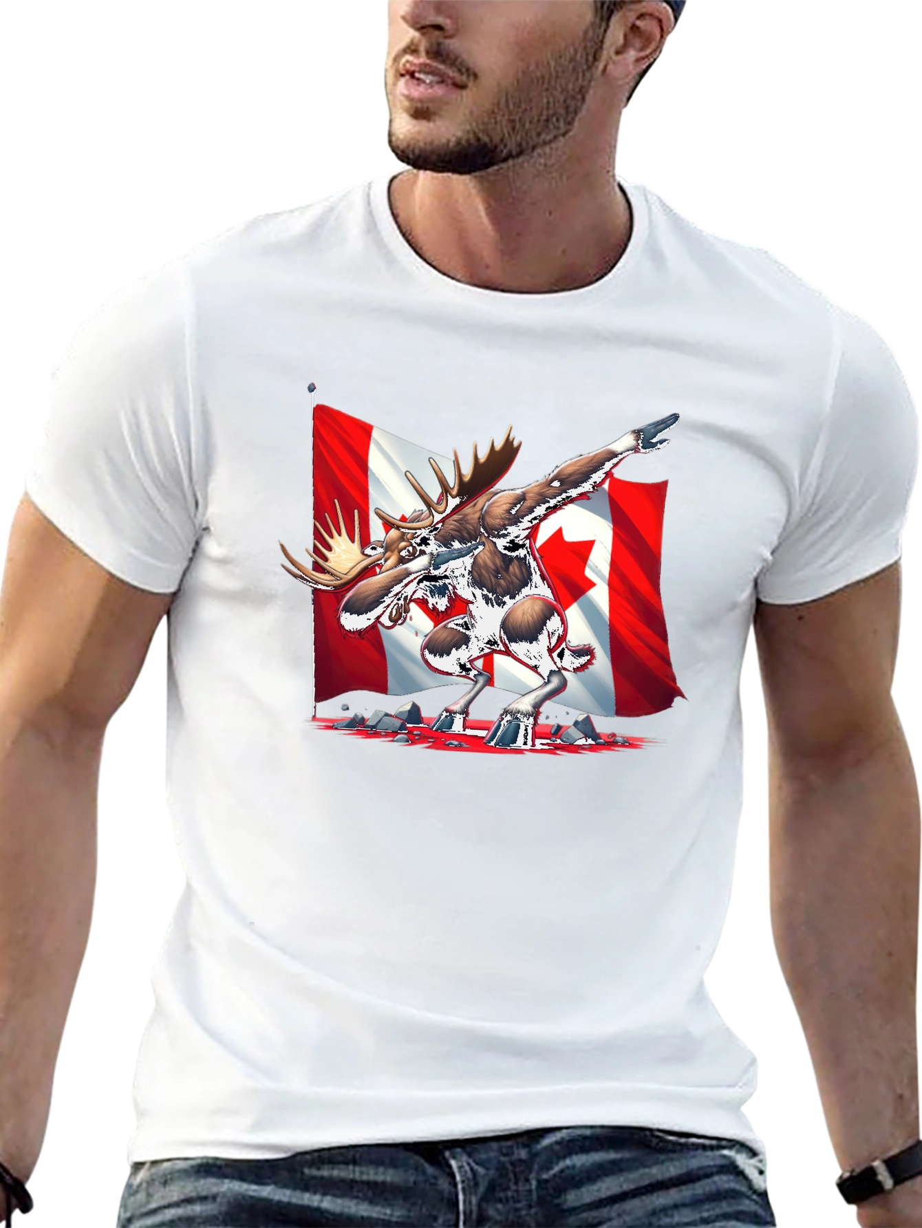 Canada Moose Dabbing T-Shirt