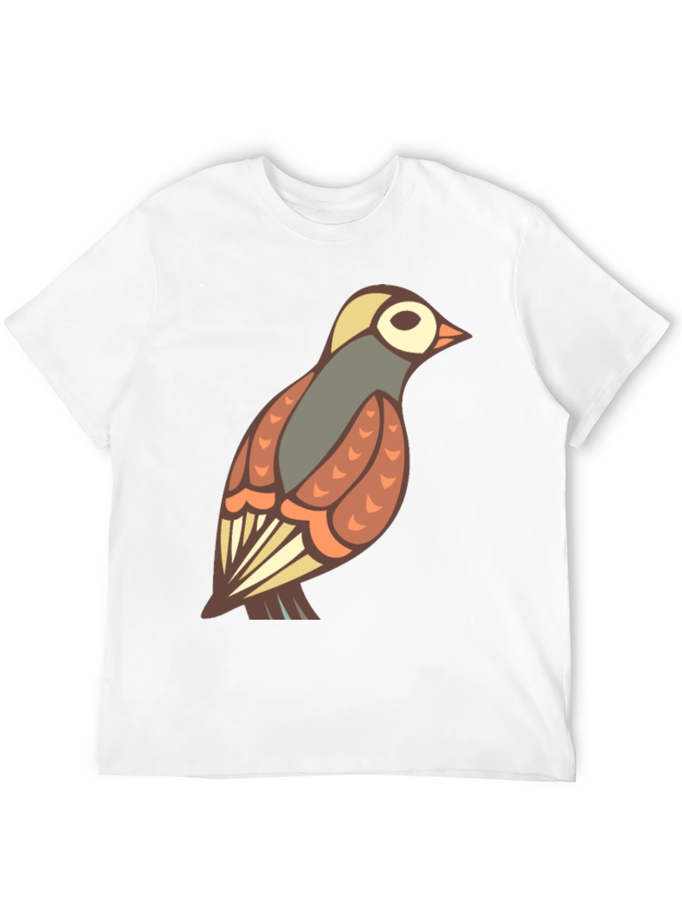 Bird Graphic Print Black T-Shirt