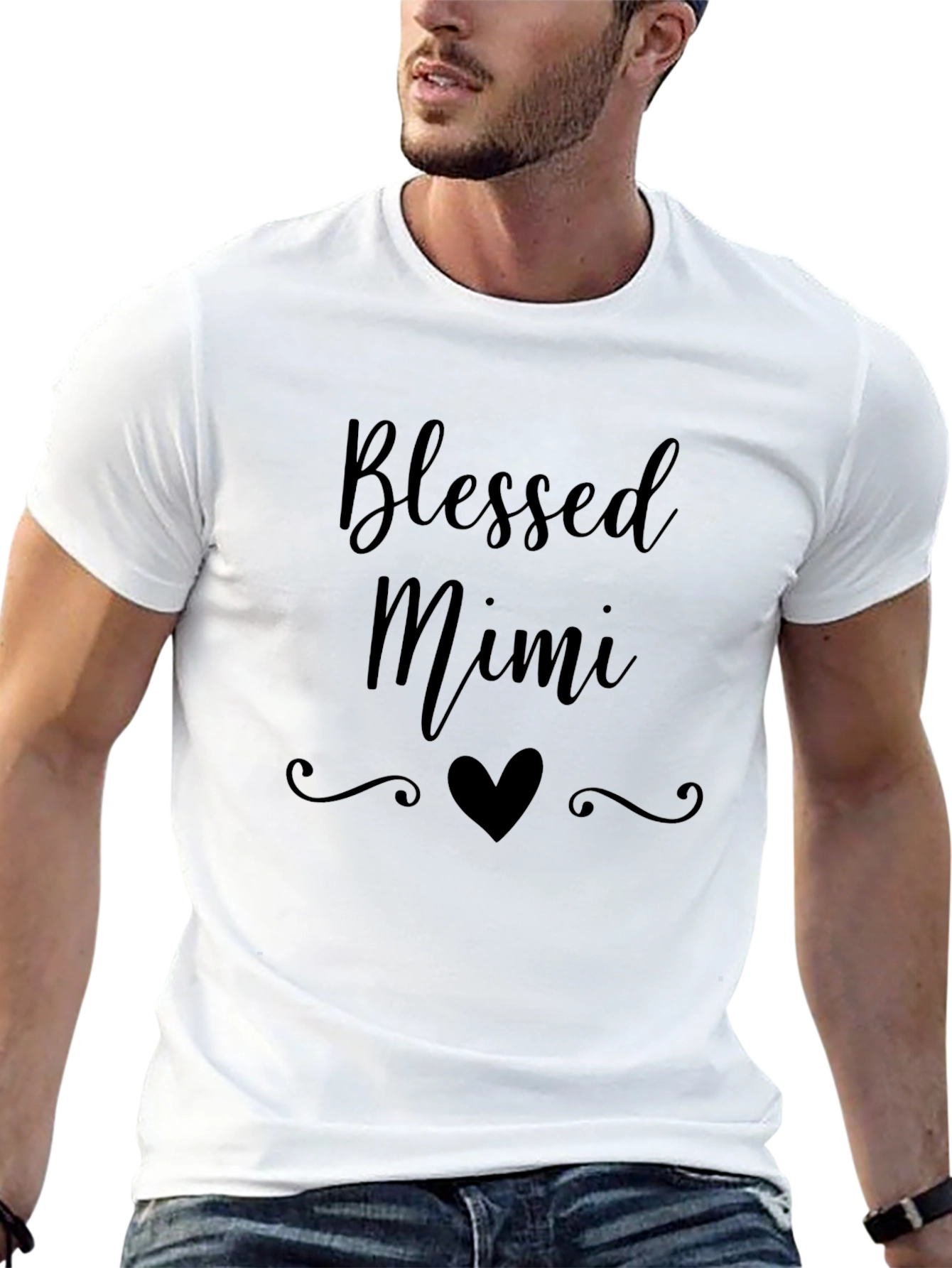 Blessed Mimi T-Shirt - Heart Design