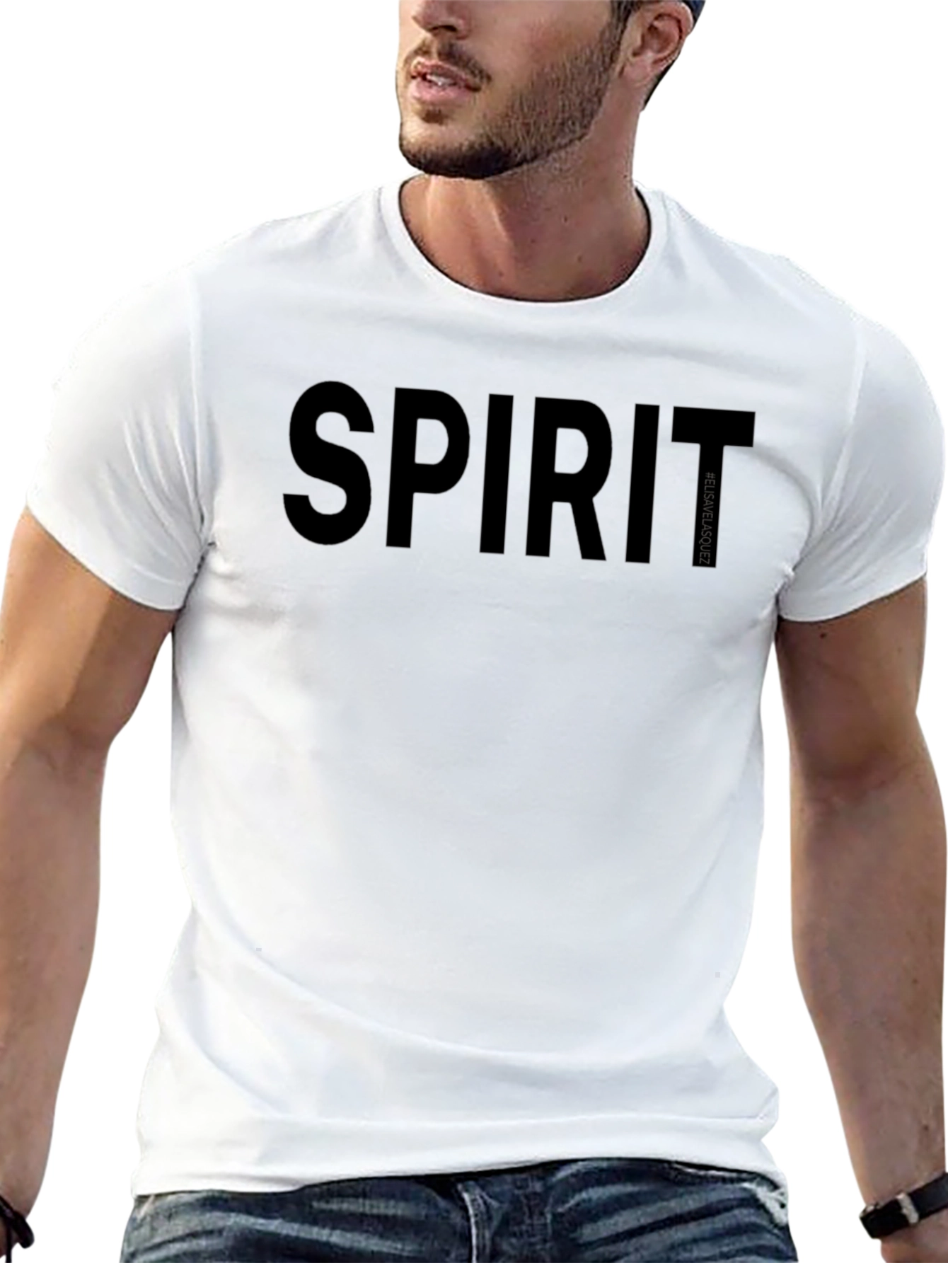 Spirit Graphic Tee - Black Cotton Blend