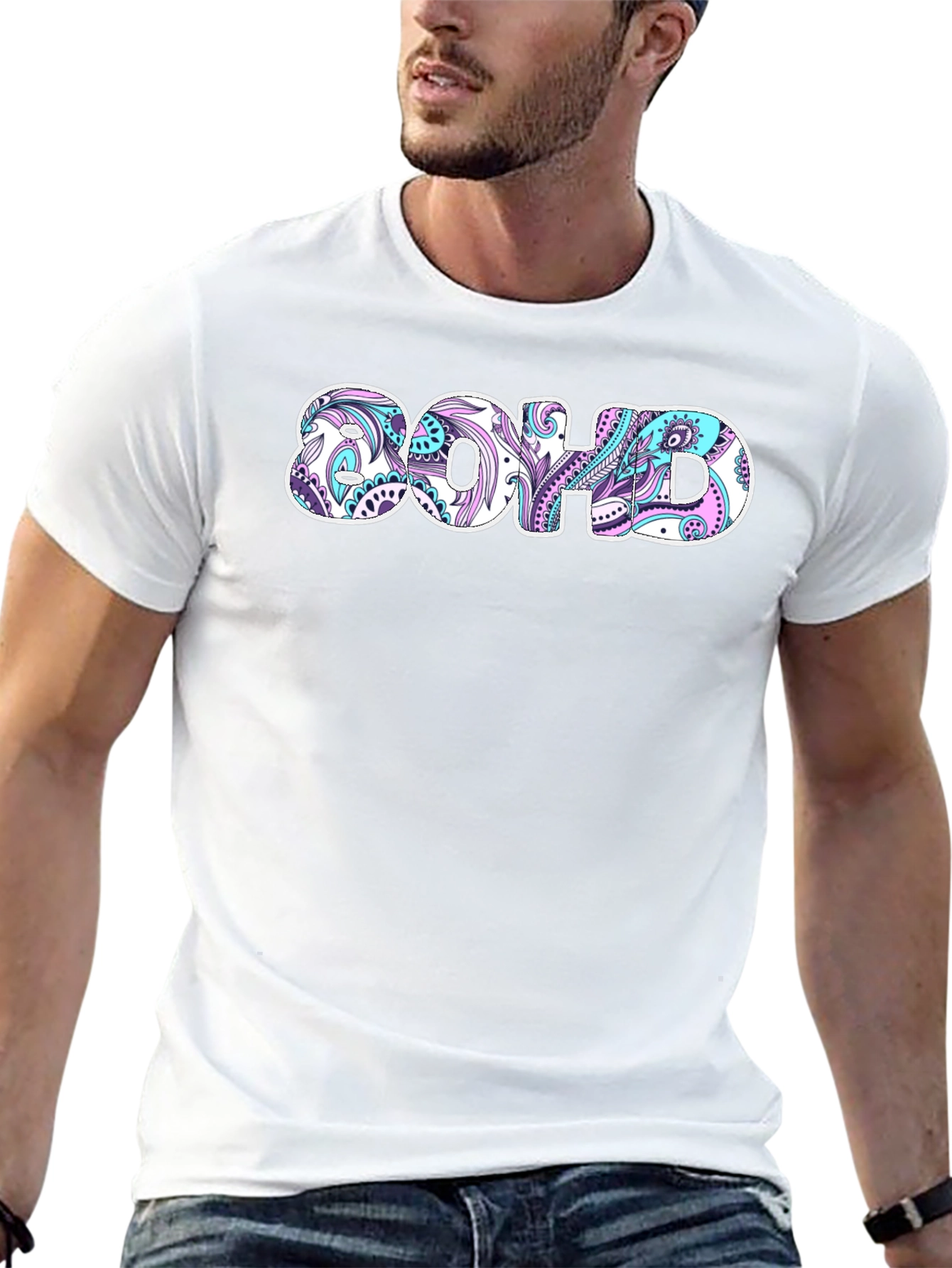 Boho ADHD T-Shirt - Patterned Novelty Tee