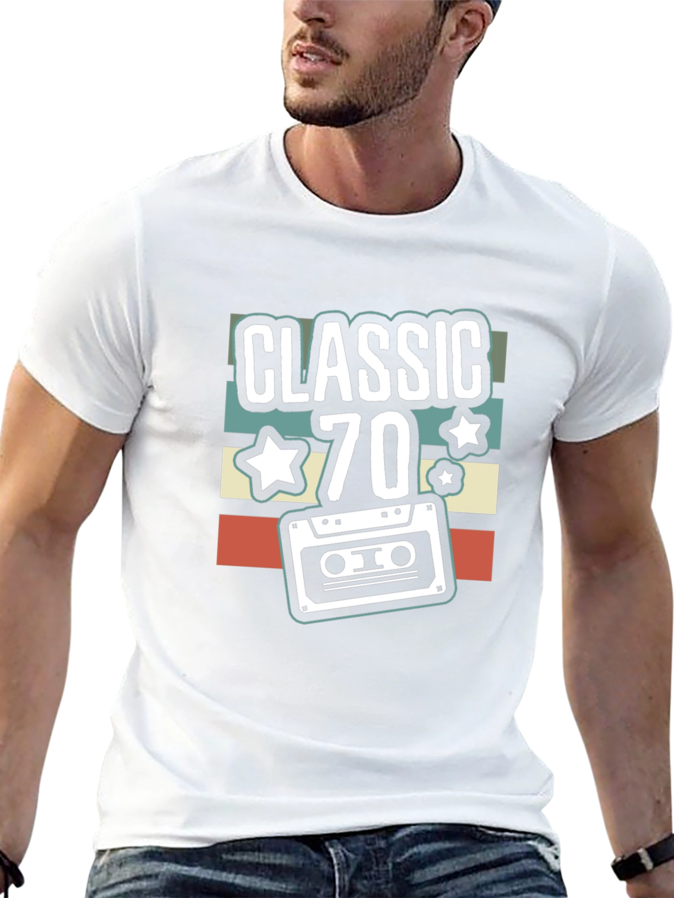 Classic 70s Cassette Tape Graphic Tee