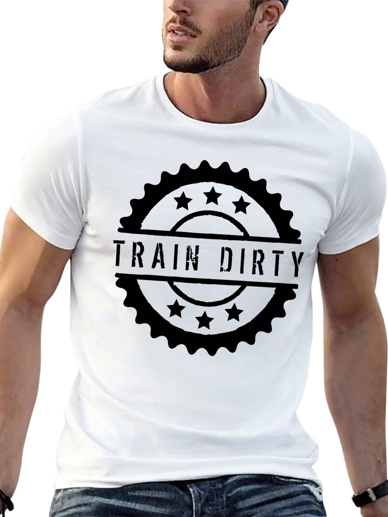 Train Dirty Graphic Tee - Black