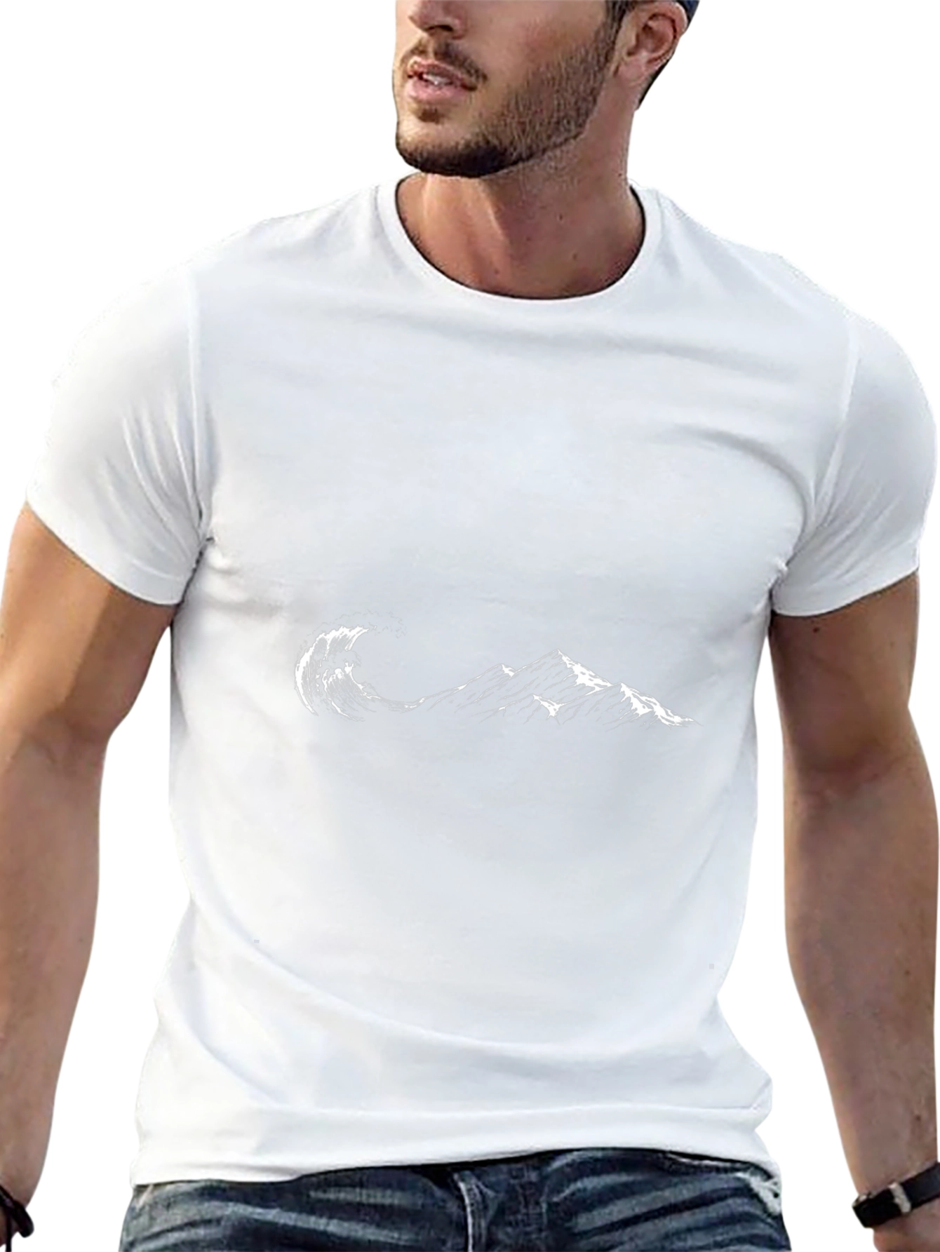 Black Wave Mountain Graphic Tee