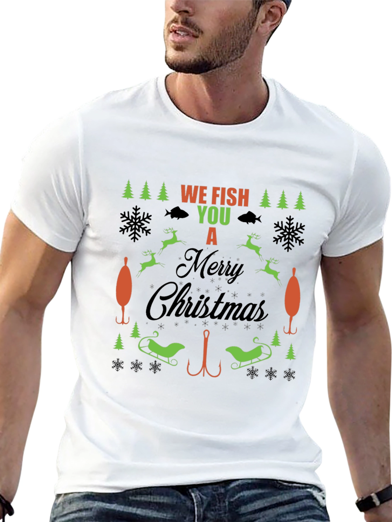 Funny Fishing Christmas T-Shirt
