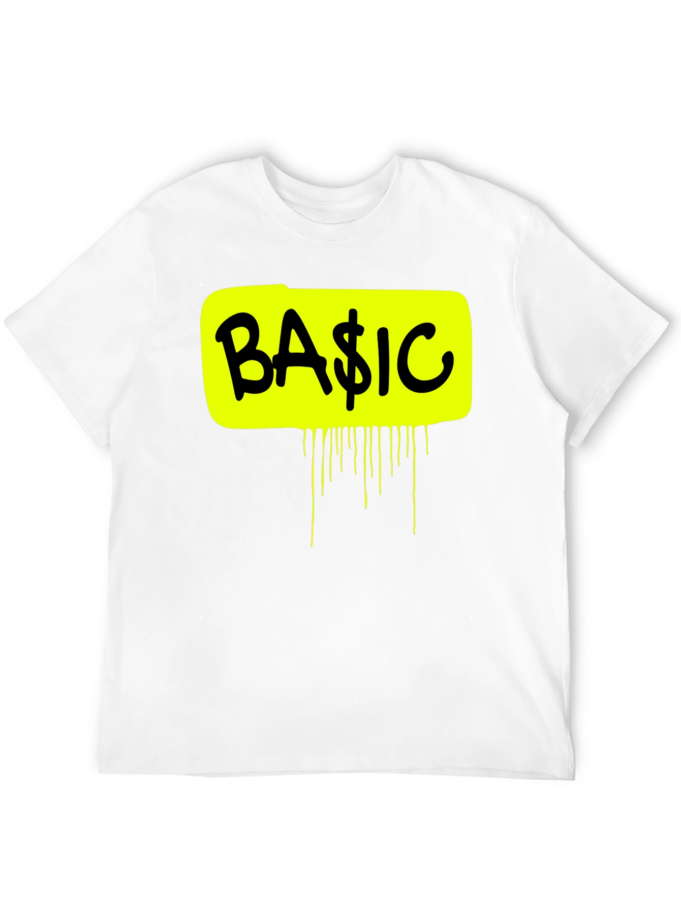 Basic Graphic Tee - Mens Black Short Sleeve