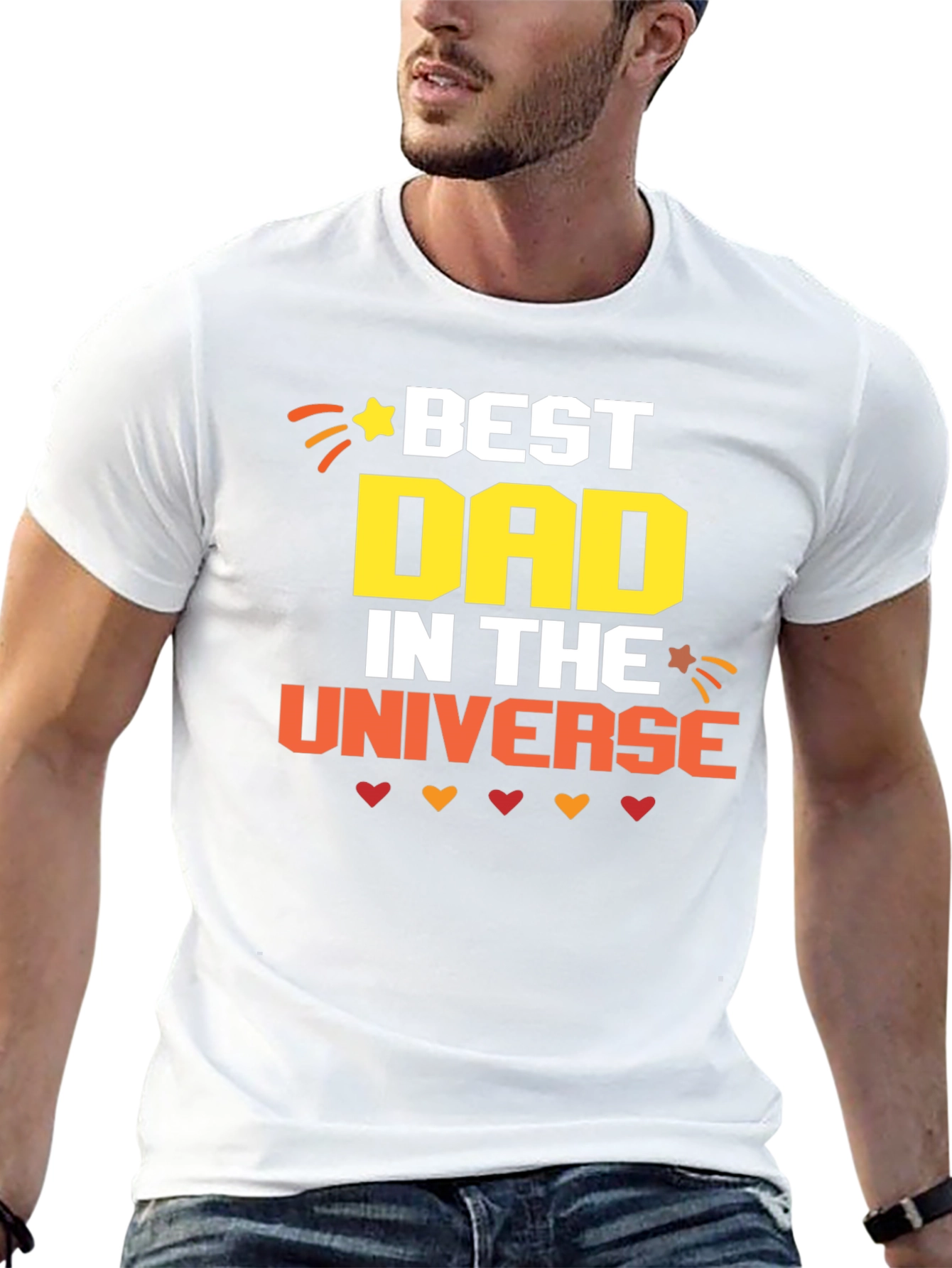 Best Dad in the Universe Graphic T-Shirt