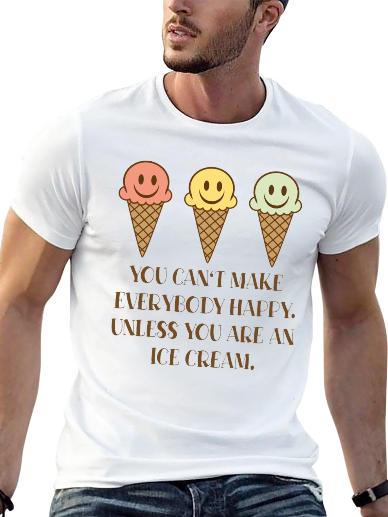 Ice Cream Happiness Graphic T-Shirt
